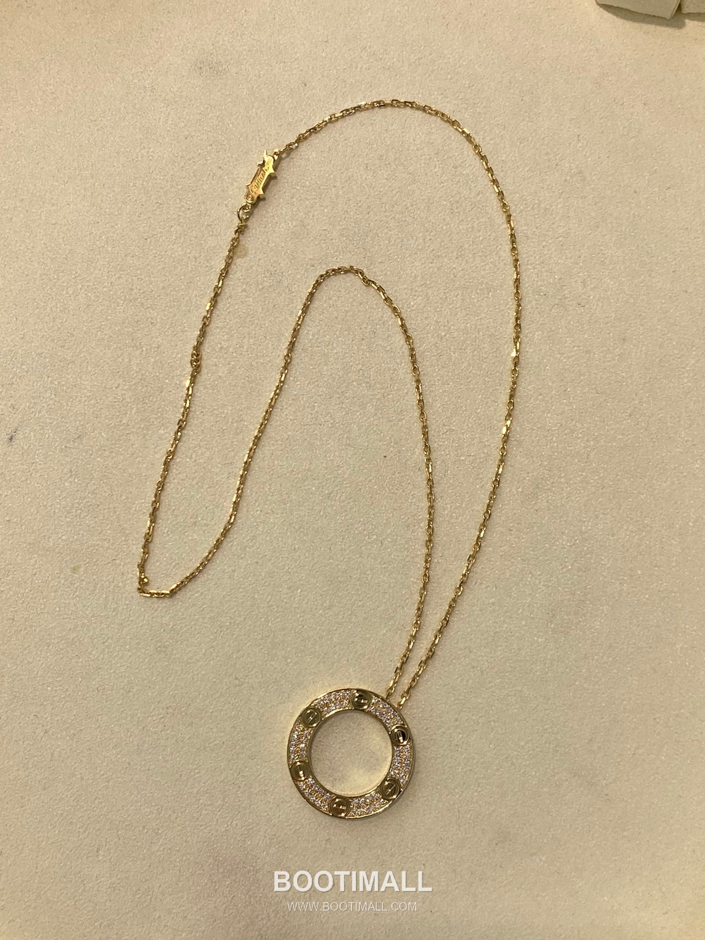 Cartier Full Diamond Necklace 18K Gold, Diamond Gold 까르띠에 대빙만 다이아 목걸이 18K 골드, 다이아몬드 골드 13