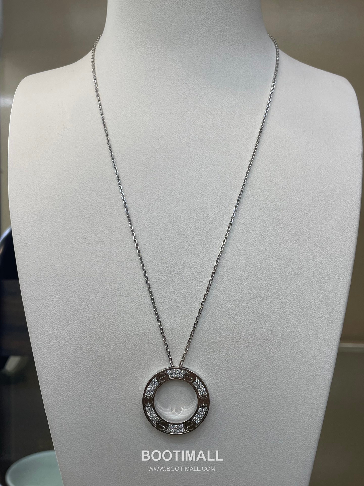 Cartier Full Diamond Necklace 18K Gold, Diamond Gold 까르띠에 대빙만 다이아 목걸이 18K 골드, 다이아몬드 골드 4