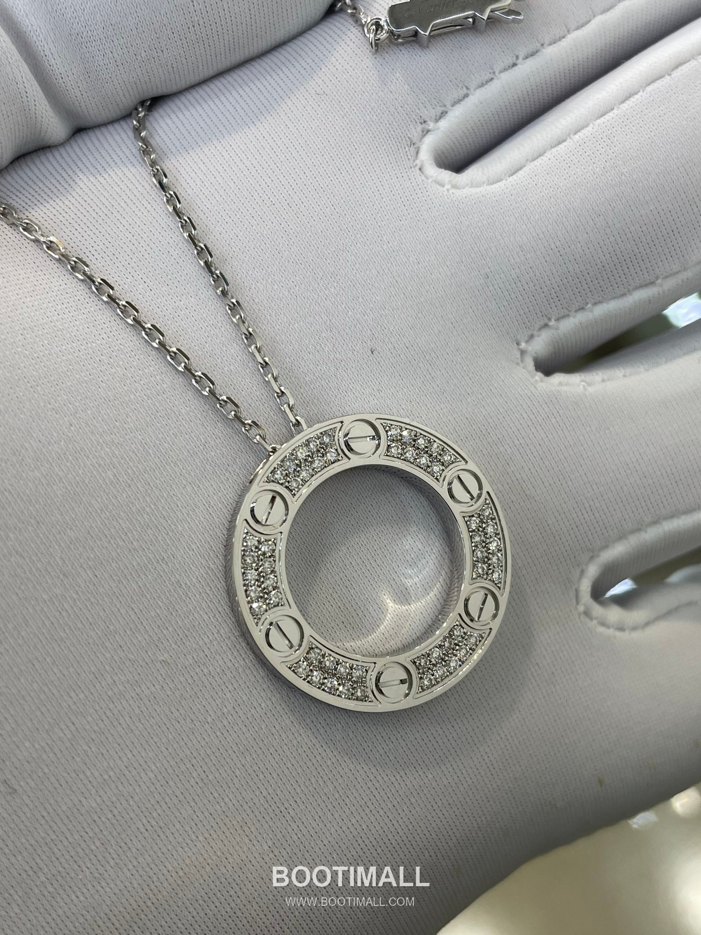 Cartier Full Diamond Necklace 18K Gold, Diamond Gold 까르띠에 대빙만 다이아 목걸이 18K 골드, 다이아몬드 골드 6