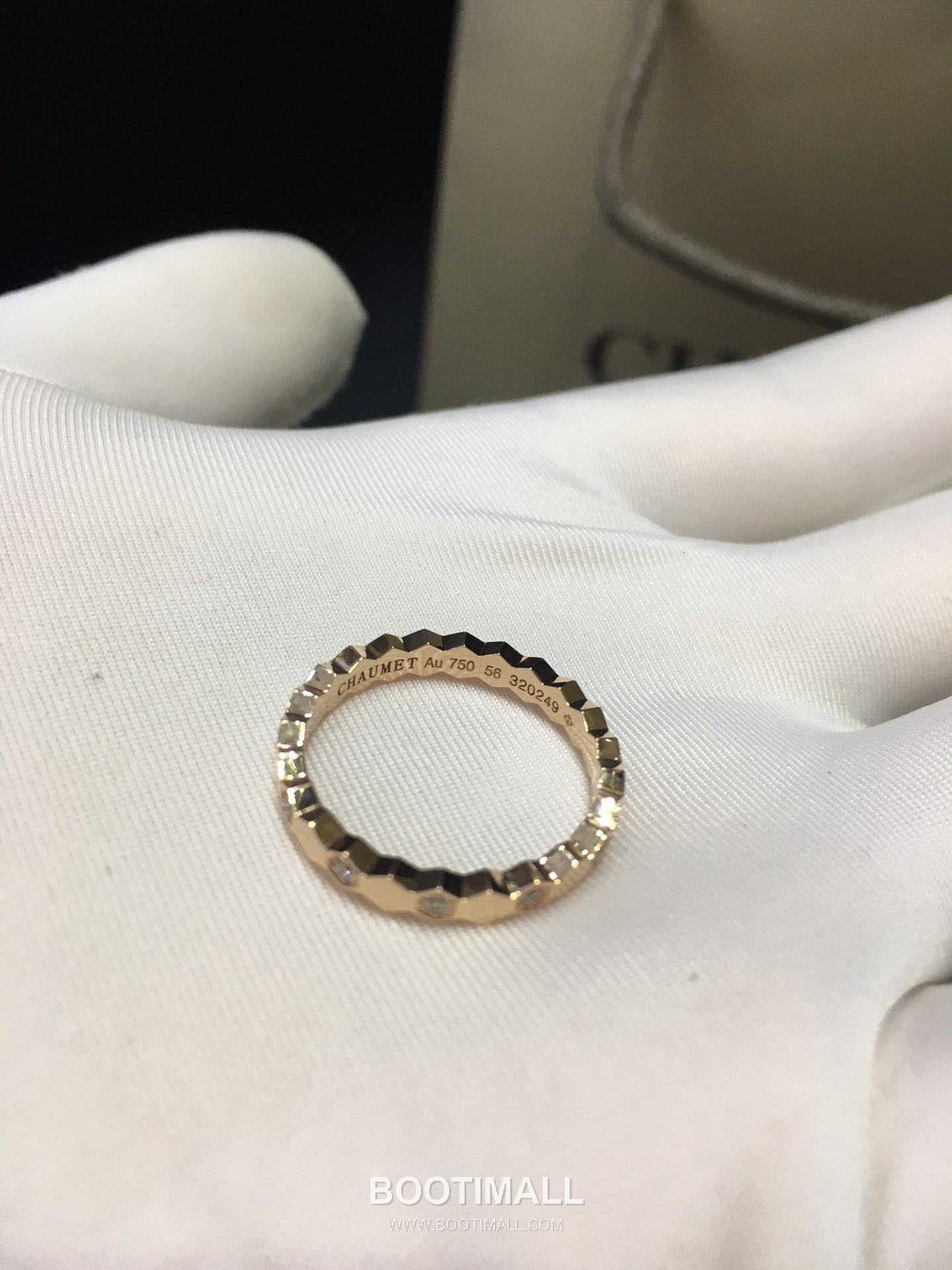 Chaumet Beehive Ring 18K Gold with Diamonds Gold 비하이브 링 18K 골드와 다이아몬드 골드 11