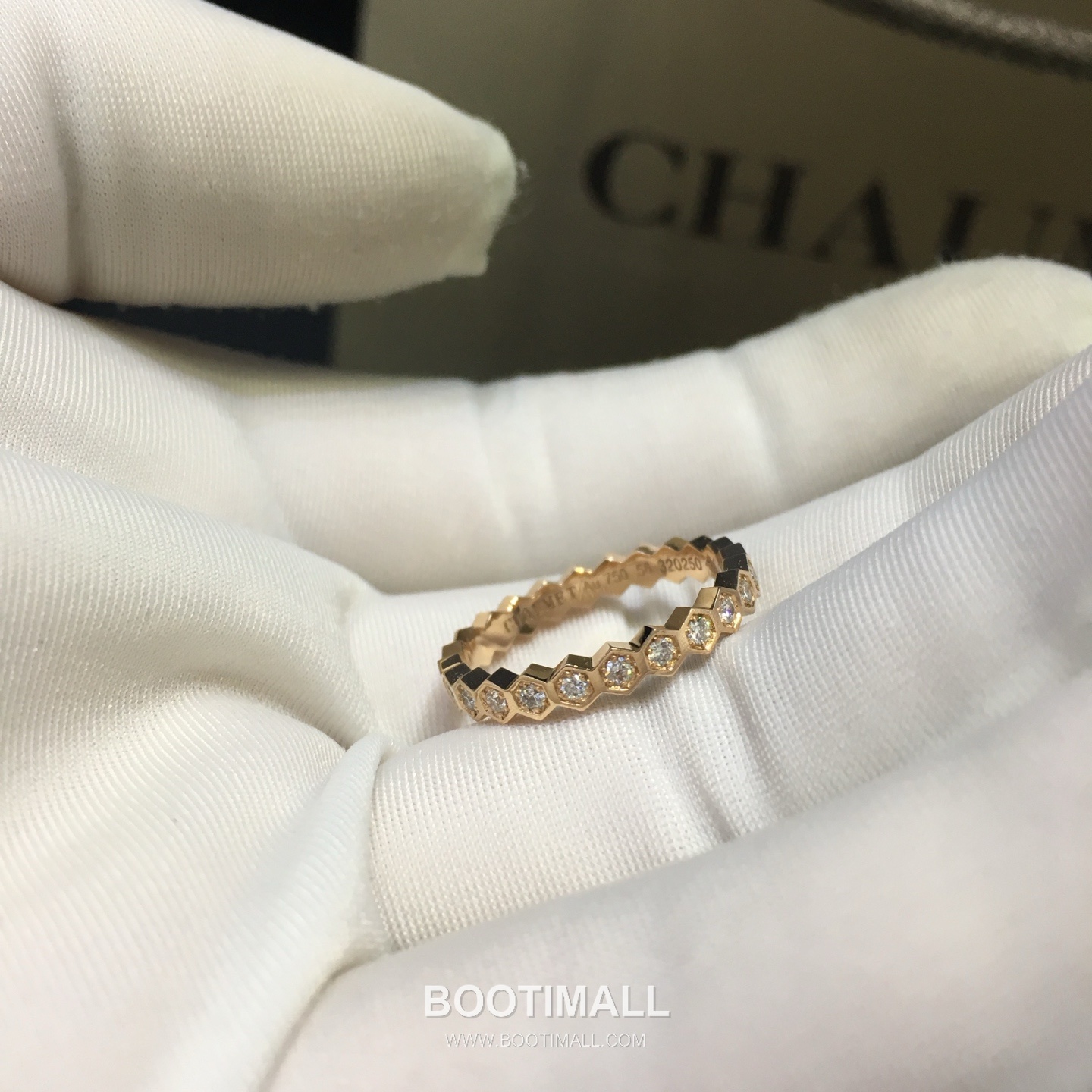 Chaumet Beehive Ring 18K Gold with Diamonds Gold 비하이브 링 18K 골드와 다이아몬드 골드 12
