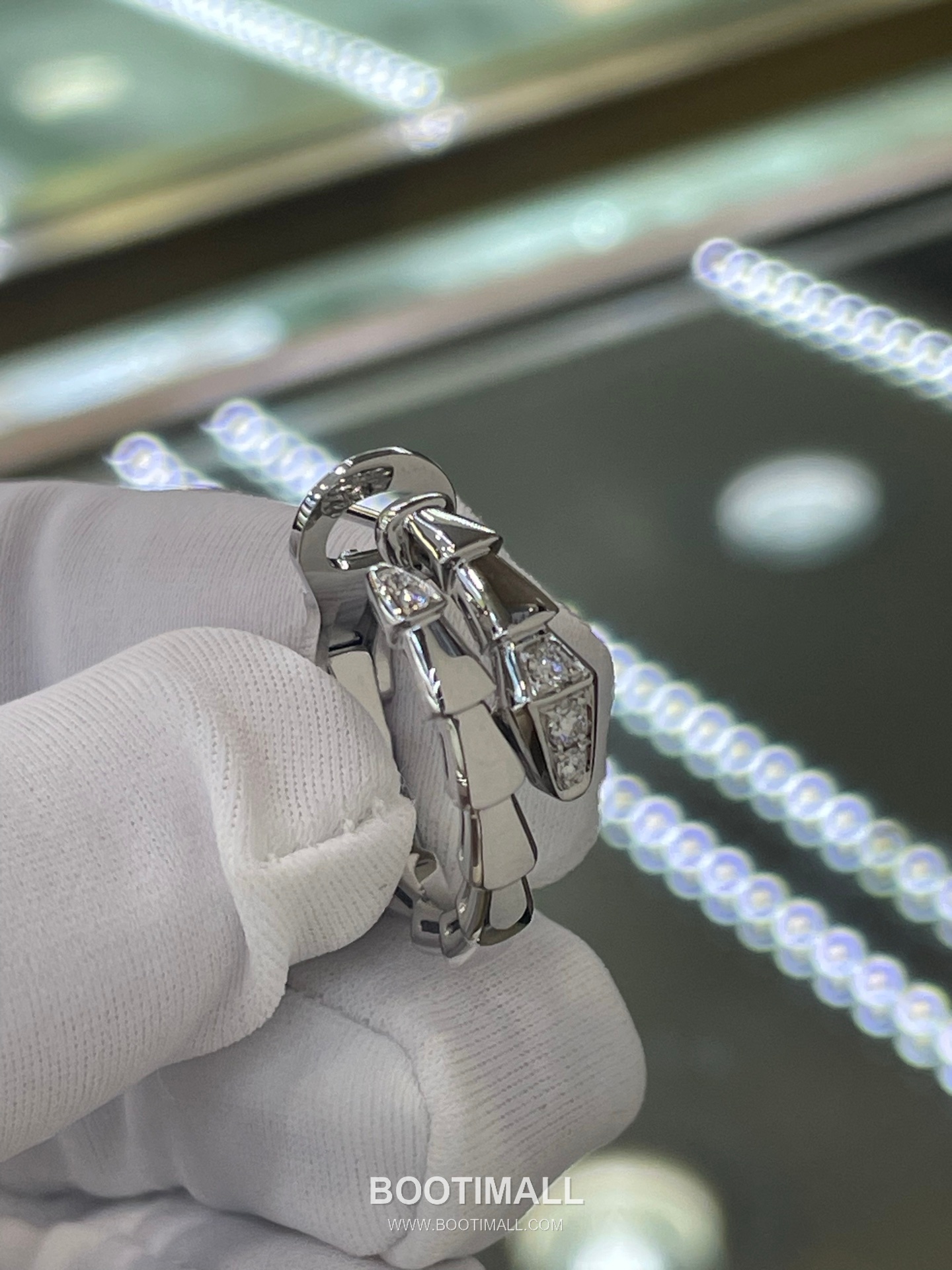 Bulgari Serpenti Viper Ring 18K Gold, Diamond Gold 불가리 세르펜티 바이퍼 반지 18K 골드, 다이아몬드 골드 6