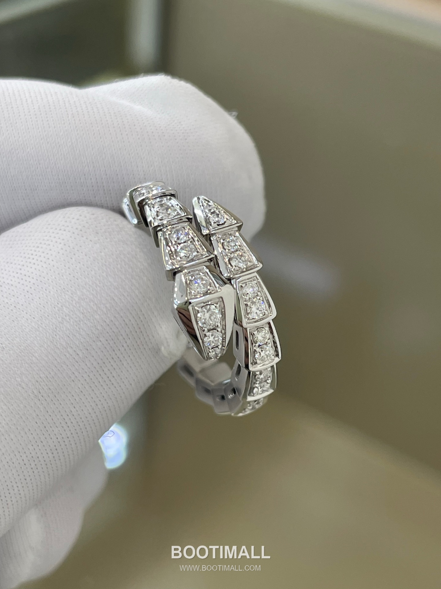 Bulgari Serpenti Viper Ring 18K Gold, Diamond Gold 불가리 세르펜티 바이퍼 반지 18K 골드, 다이아몬드 골드 11