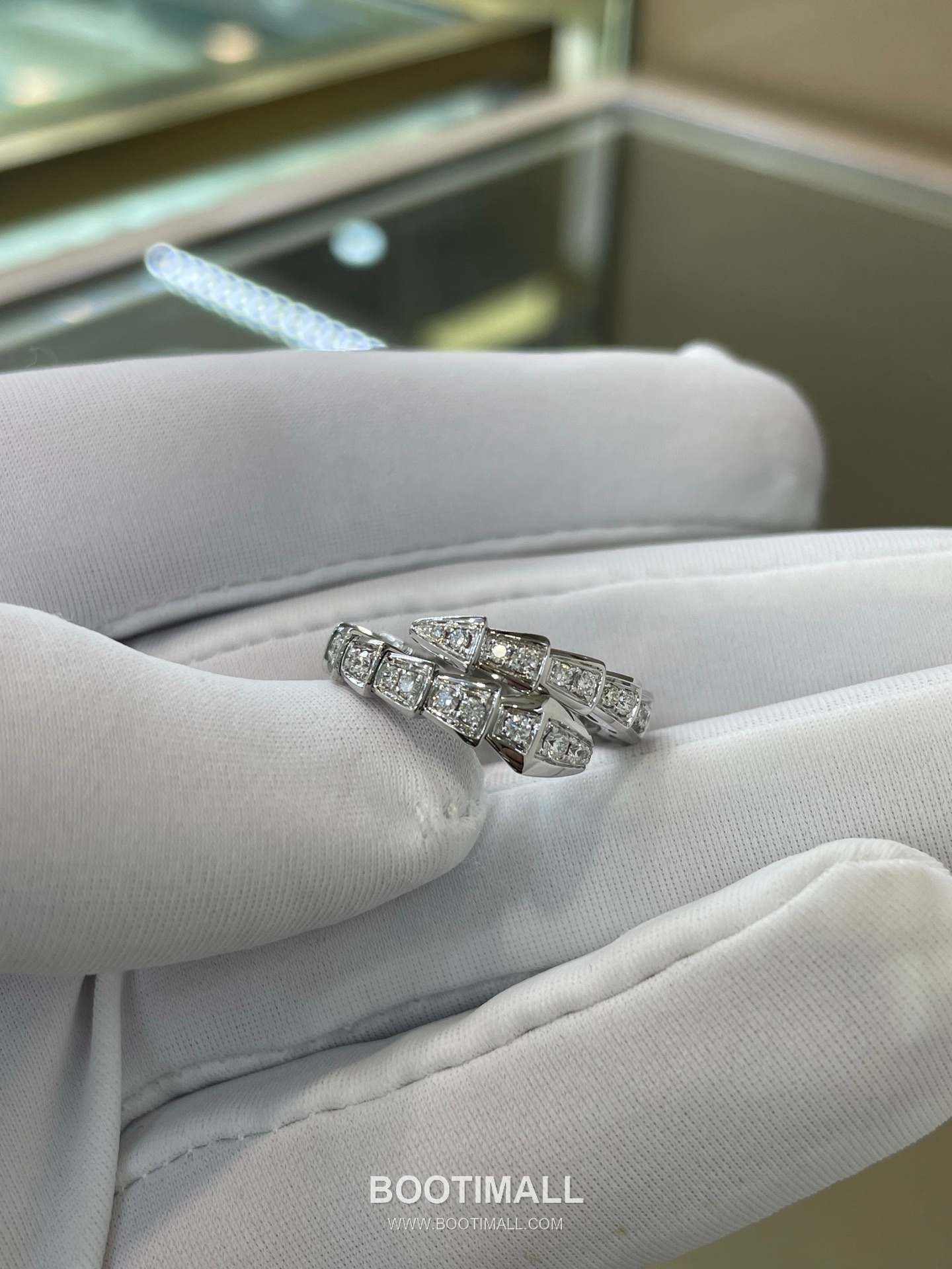 Bulgari Serpenti Viper Ring 18K Gold, Diamond Gold 불가리 세르펜티 바이퍼 반지 18K 골드, 다이아몬드 골드 12