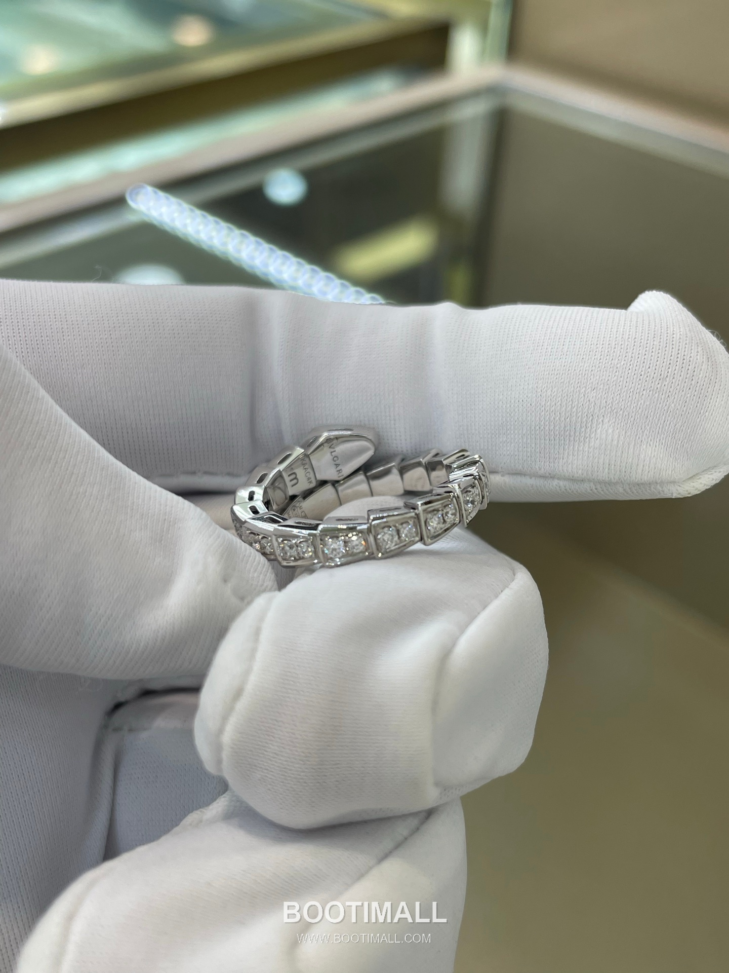 Bulgari Serpenti Viper Ring 18K Gold, Diamond Gold 불가리 세르펜티 바이퍼 반지 18K 골드, 다이아몬드 골드 13