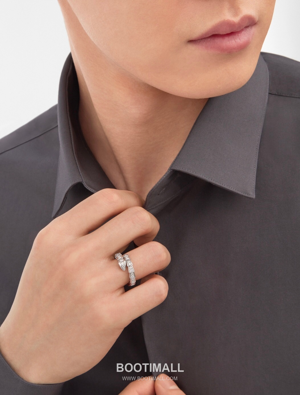 Bulgari Serpenti Viper Ring 18K Gold, Diamond Gold 불가리 세르펜티 바이퍼 반지 18K 골드, 다이아몬드 골드 23