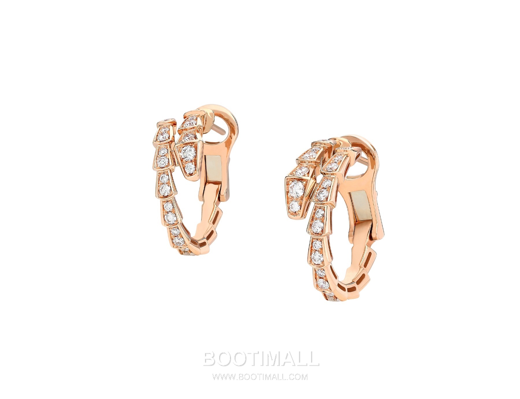 Bulgari Serpent Earrings 18K Gold, Diamond Gold 불가리 링스 이어링 18K 골드, 다이아몬드 골드 2