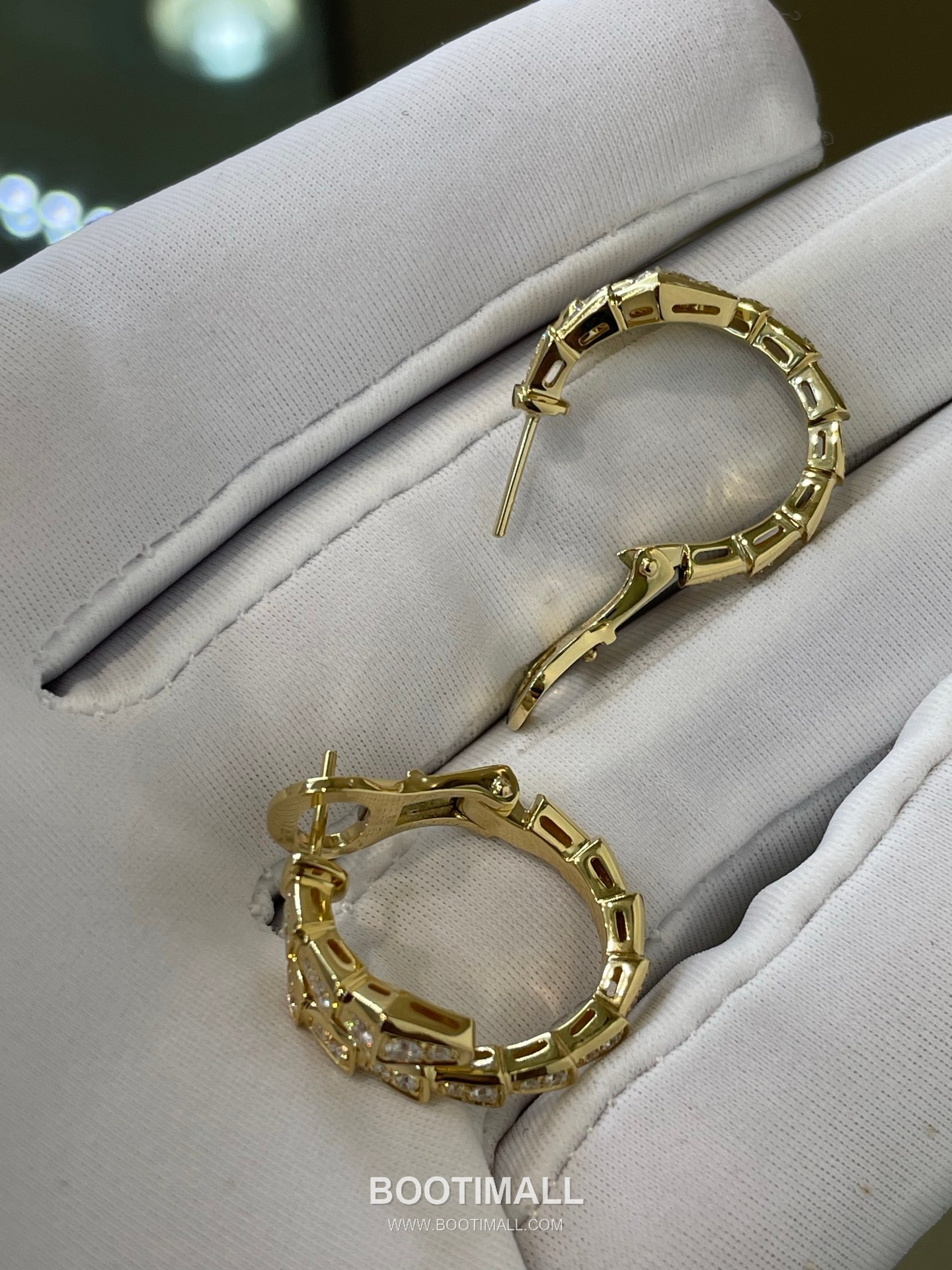 Bulgari Serpent Earrings 18K Gold, Diamond Gold 불가리 링스 이어링 18K 골드, 다이아몬드 골드 17