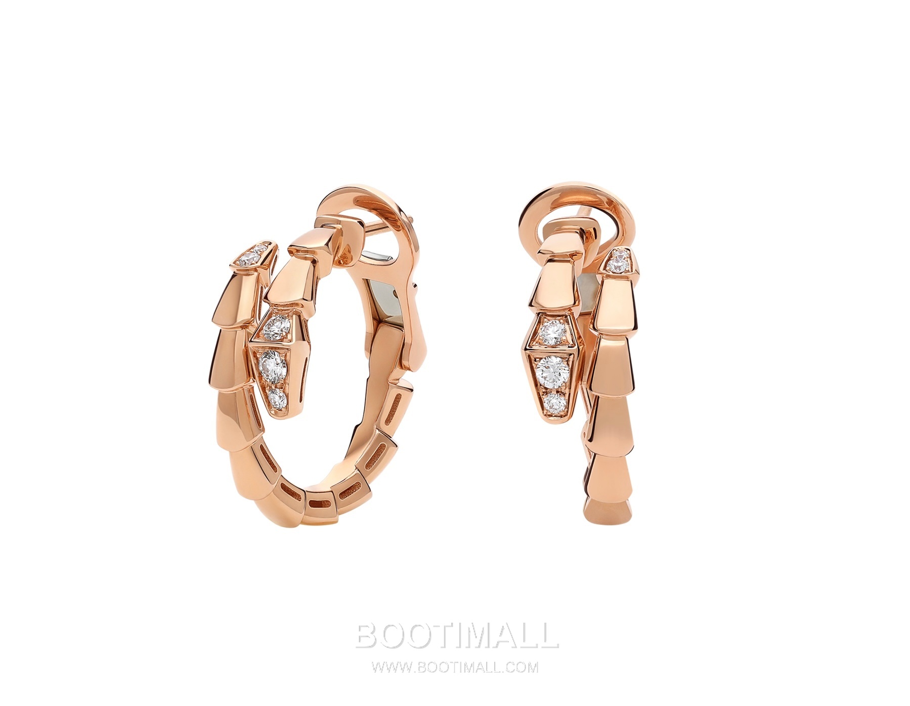 Bulgari Serpent Earrings 18K Gold, Diamond Gold 불가리 링스 이어링 18K 골드, 다이아몬드 골드 7