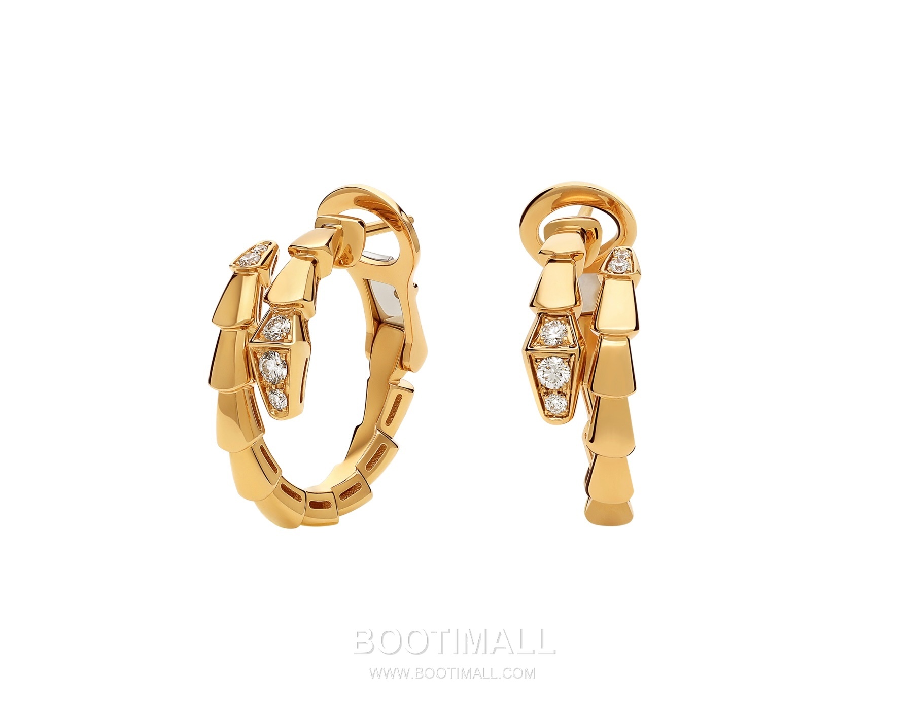 Bulgari Serpent Earrings 18K Gold, Diamond Gold 불가리 링스 이어링 18K 골드, 다이아몬드 골드 8