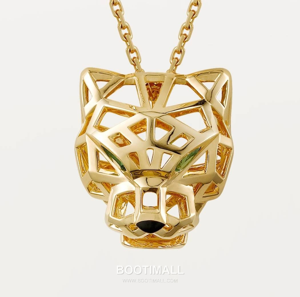 Cartier Leopard Head Necklace 18K Gold Gold 까르띠에 표두 목걸이 18K 골드 골드 17