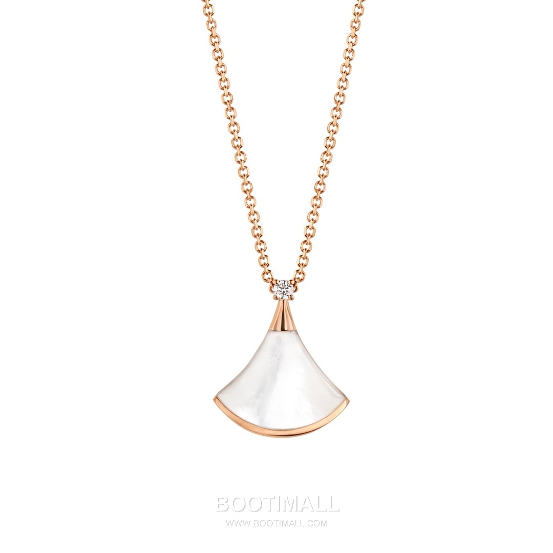 Bvlgari Fan Necklace 18K Gold, Carnelian, Diamond Red 불가리 부채 모양 목걸이 18K 골드, 홍옥수, 다이아몬드 레드 40cm 7