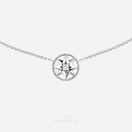 Piaget Eight Star Compass Necklace 18K Gold, Diamond, Pink Opal Pink 피아제 팔각별 나침반 목걸이 18K 골드, 다이아몬드, 핑크 오팔 핑크 15