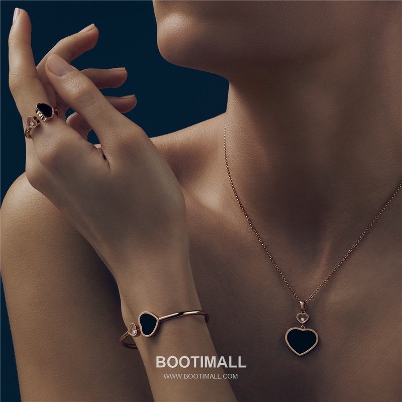 Heart Shape Bracelet 18K Gold, Diamond, Black Onyx Black 하트 쉐입 팔찌 18K 골드, 다이아몬드, 블랙 오닉스 블랙 7