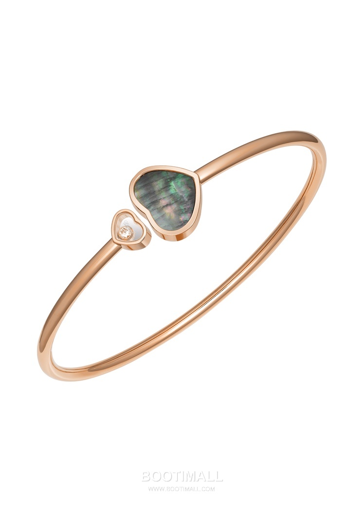 Heart Shape Bracelet 18K Gold, Diamond, Black Onyx Black 하트 쉐입 팔찌 18K 골드, 다이아몬드, 블랙 오닉스 블랙 28