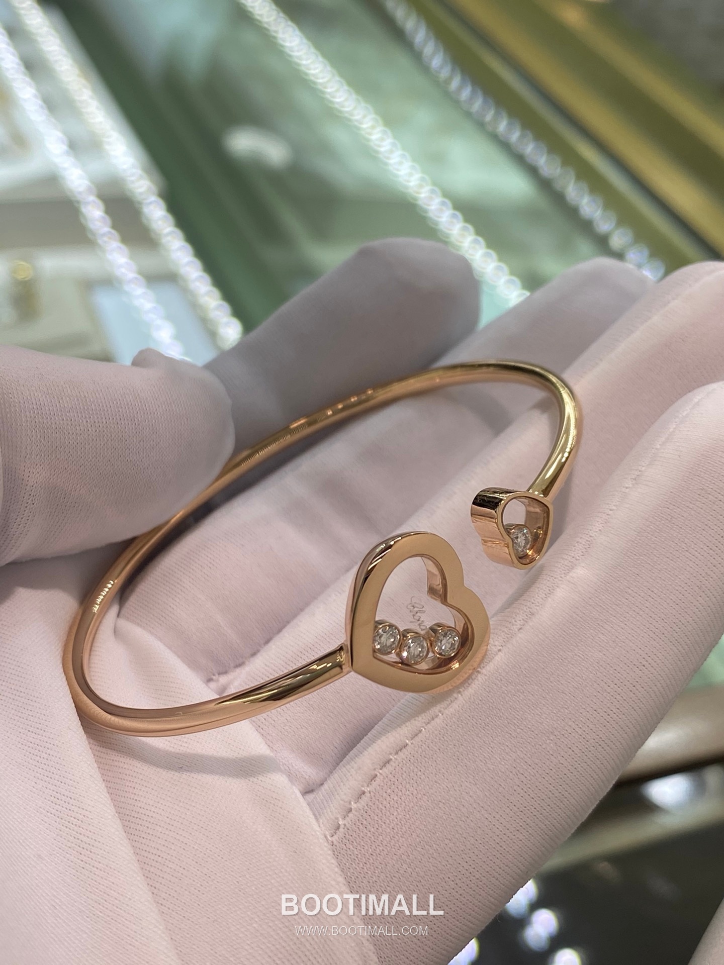 Heart Bracelet 18K Gold, Diamond, Sapphire Crystal Gold 하트 팔찌 18K 골드, 다이아몬드, 사파이어 크리스탈 골드 5