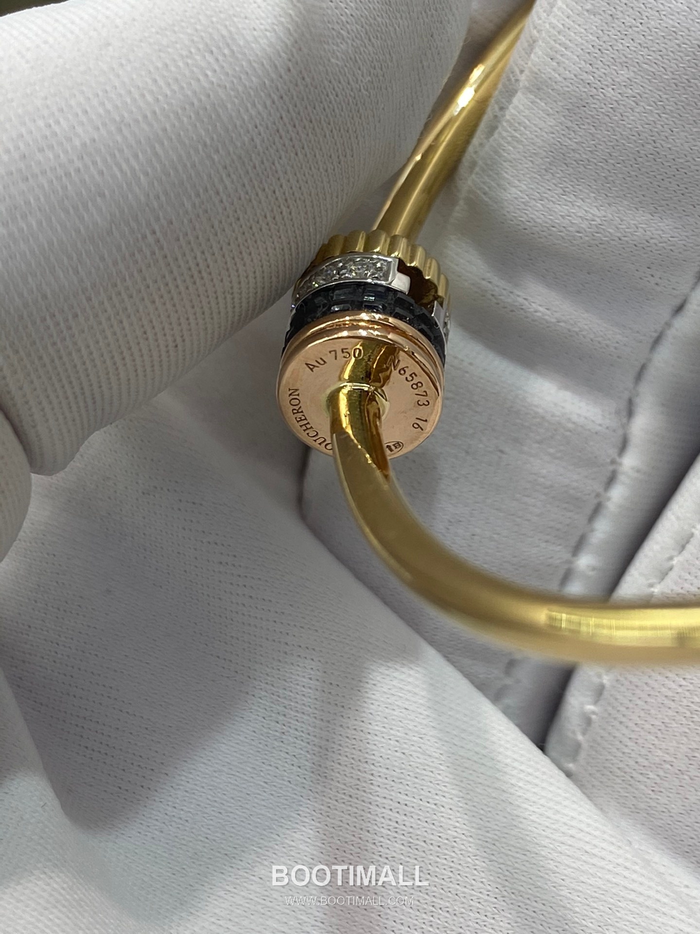 Classic Hinged Bracelet 18K Gold, Diamond, Brown PVD Coating Brown 클래식 힌지 팔찌 18K 골드, 다이아몬드, 브라운 PVD 코팅 브라운 11