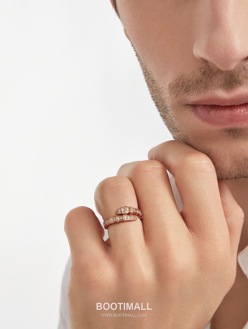 Bulgari Serpent Full Diamond Ring 18K Gold, Diamond Gold 불가리 링펀 풀 다이아몬드 링 18K 골드, 다이아몬드 골드 3