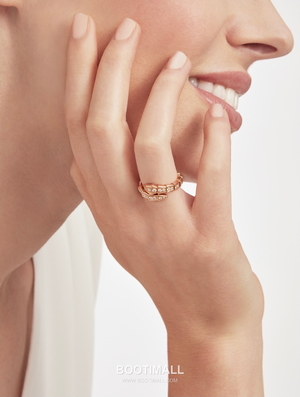 Bulgari Serpent Full Diamond Ring 18K Gold, Diamond Gold 불가리 링펀 풀 다이아몬드 링 18K 골드, 다이아몬드 골드 4