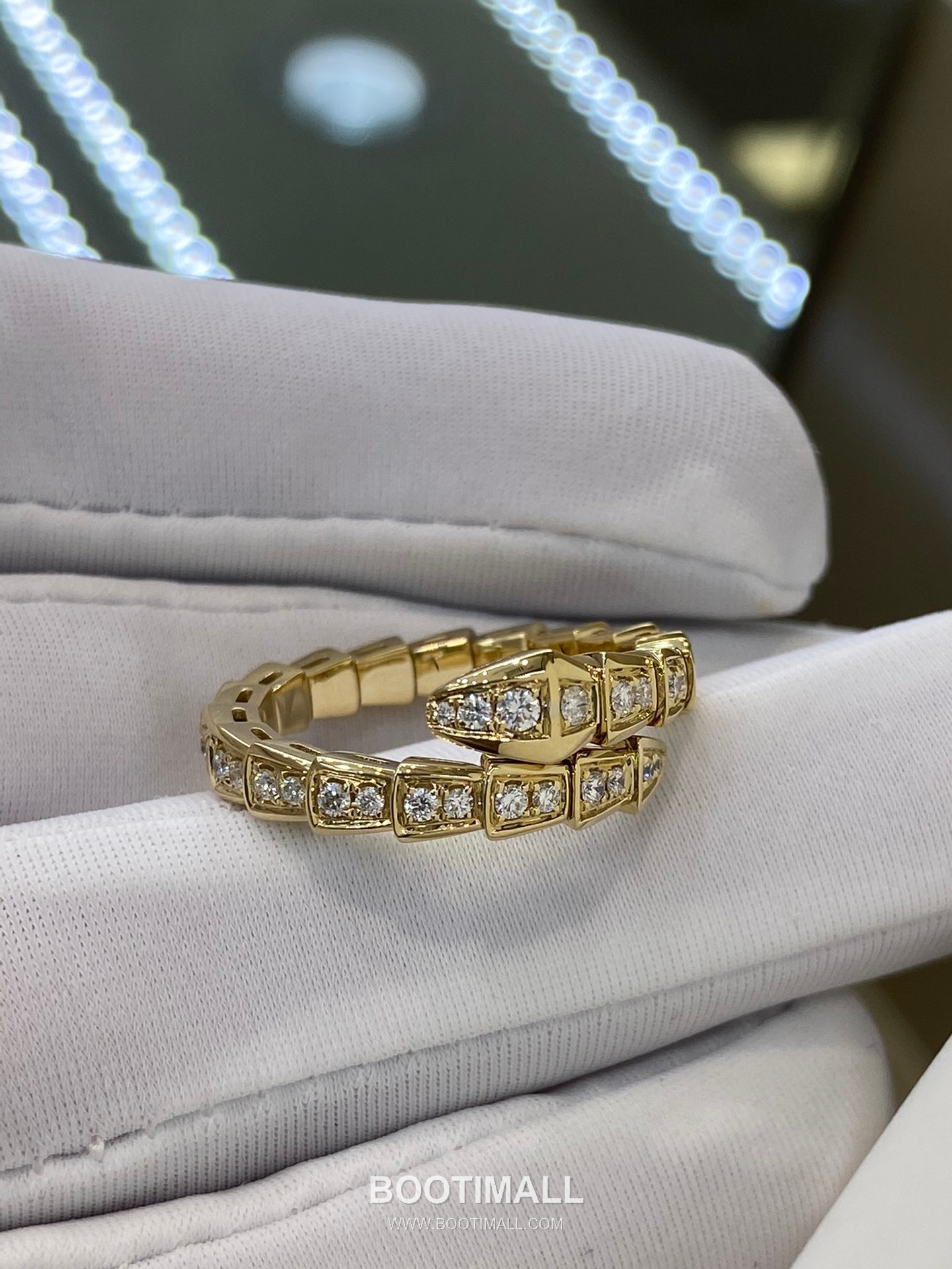 Bulgari Serpent Full Diamond Ring 18K Gold, Diamond Gold 불가리 링펀 풀 다이아몬드 링 18K 골드, 다이아몬드 골드 6