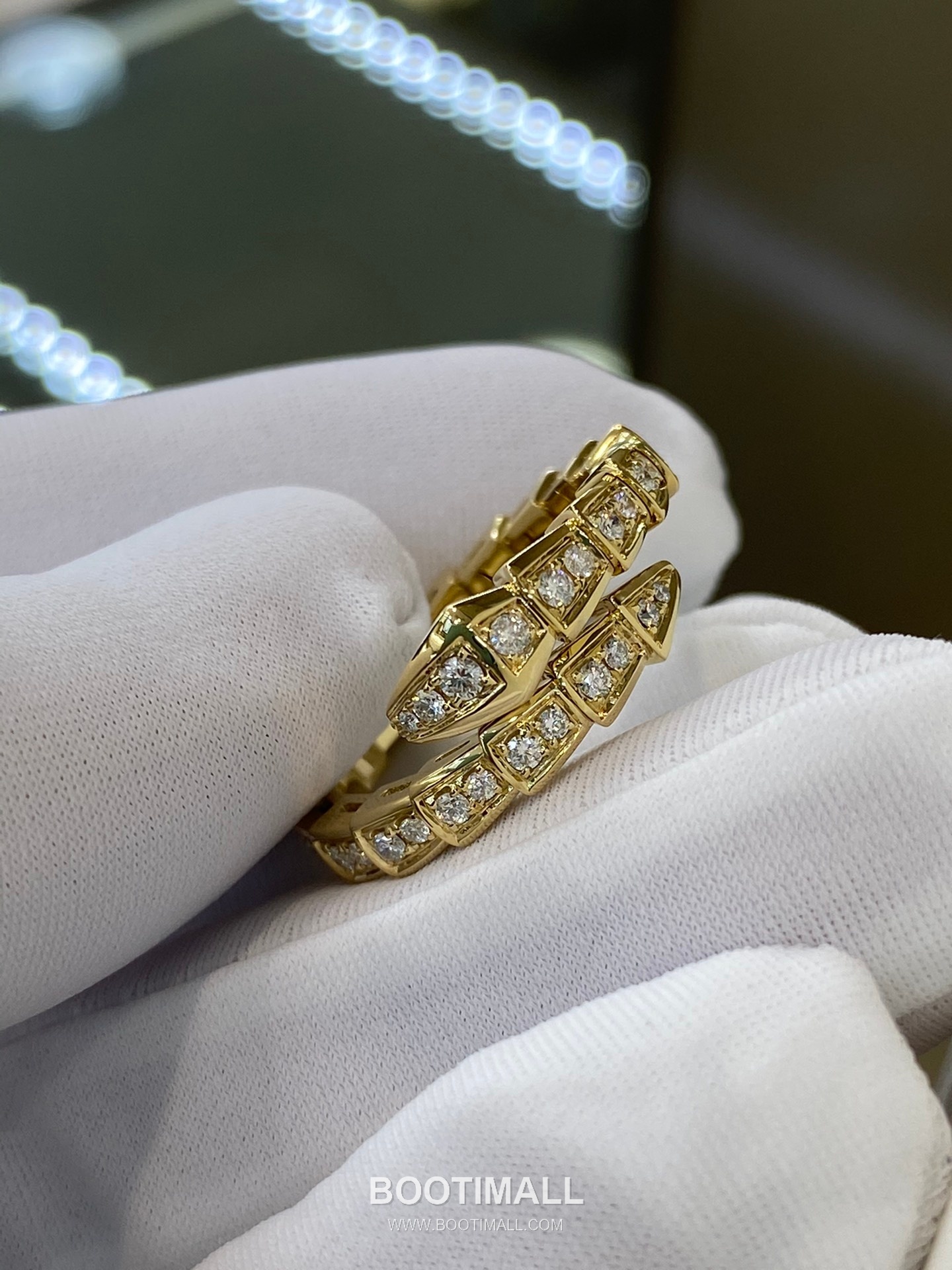 Bulgari Serpent Full Diamond Ring 18K Gold, Diamond Gold 불가리 링펀 풀 다이아몬드 링 18K 골드, 다이아몬드 골드 8