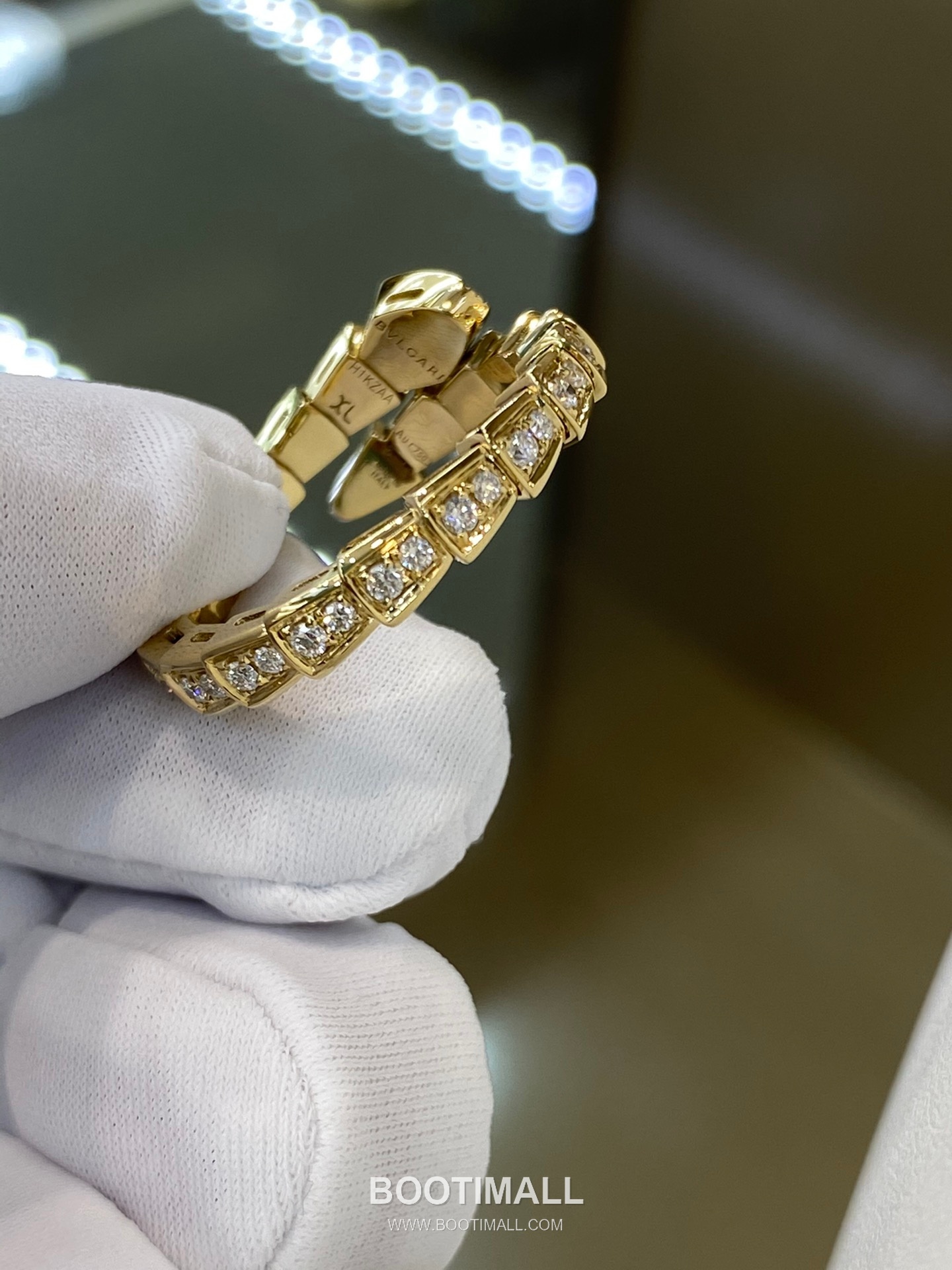 Bulgari Serpent Full Diamond Ring 18K Gold, Diamond Gold 불가리 링펀 풀 다이아몬드 링 18K 골드, 다이아몬드 골드 9
