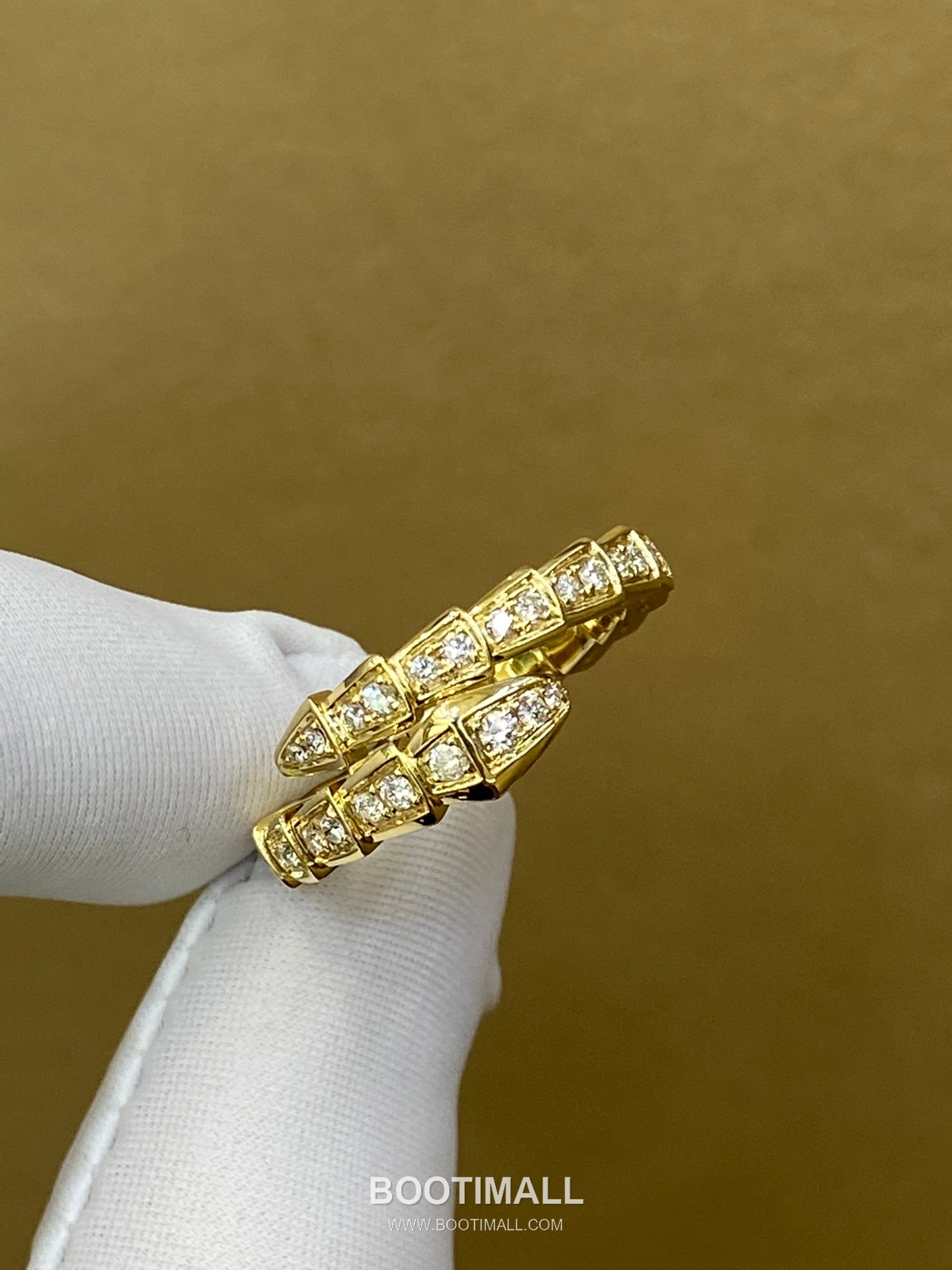 Bulgari Serpent Full Diamond Ring 18K Gold, Diamond Gold 불가리 링펀 풀 다이아몬드 링 18K 골드, 다이아몬드 골드 13