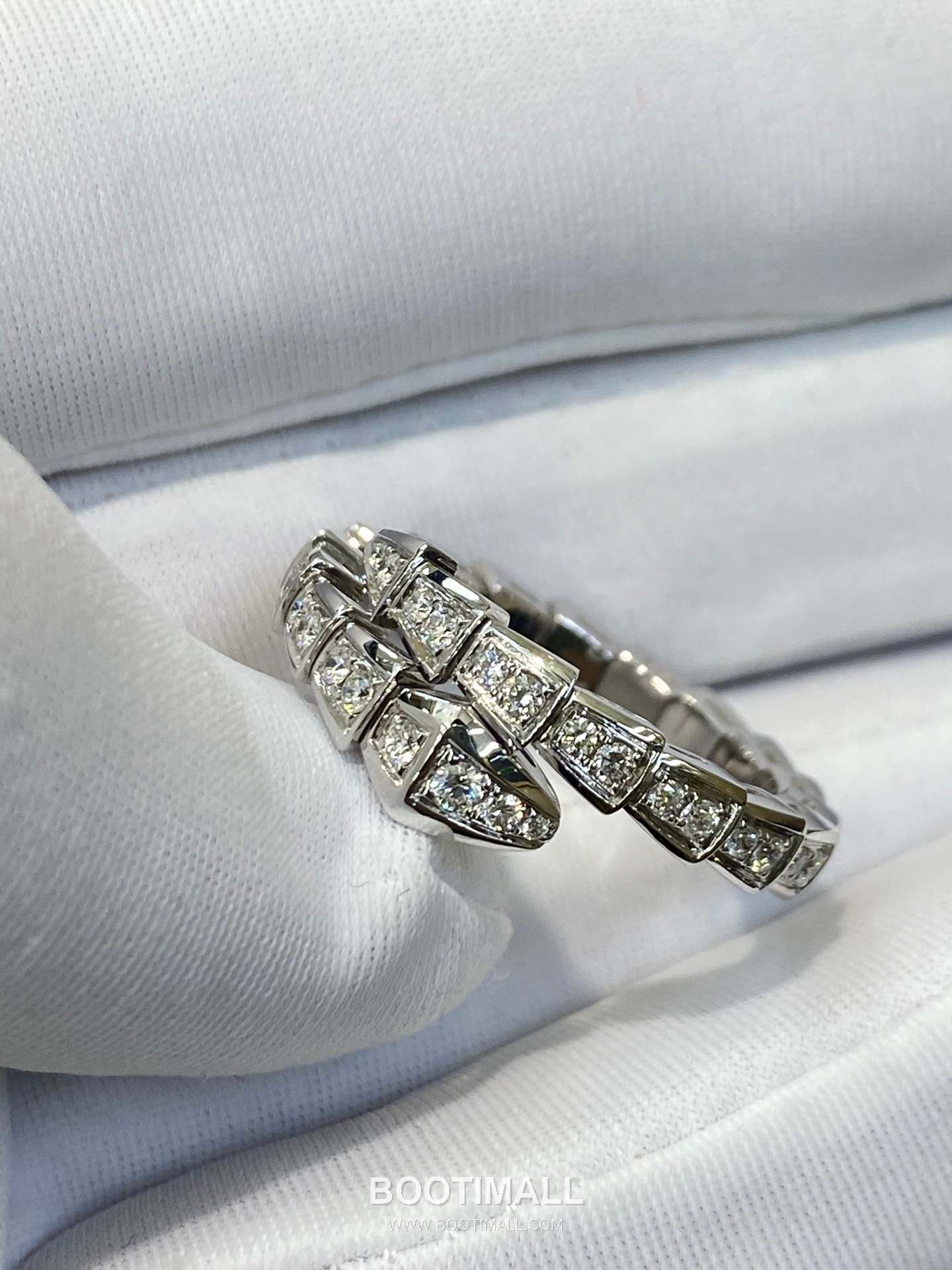 Bulgari Serpent Full Diamond Ring 18K Gold, Diamond Gold 불가리 링펀 풀 다이아몬드 링 18K 골드, 다이아몬드 골드 27