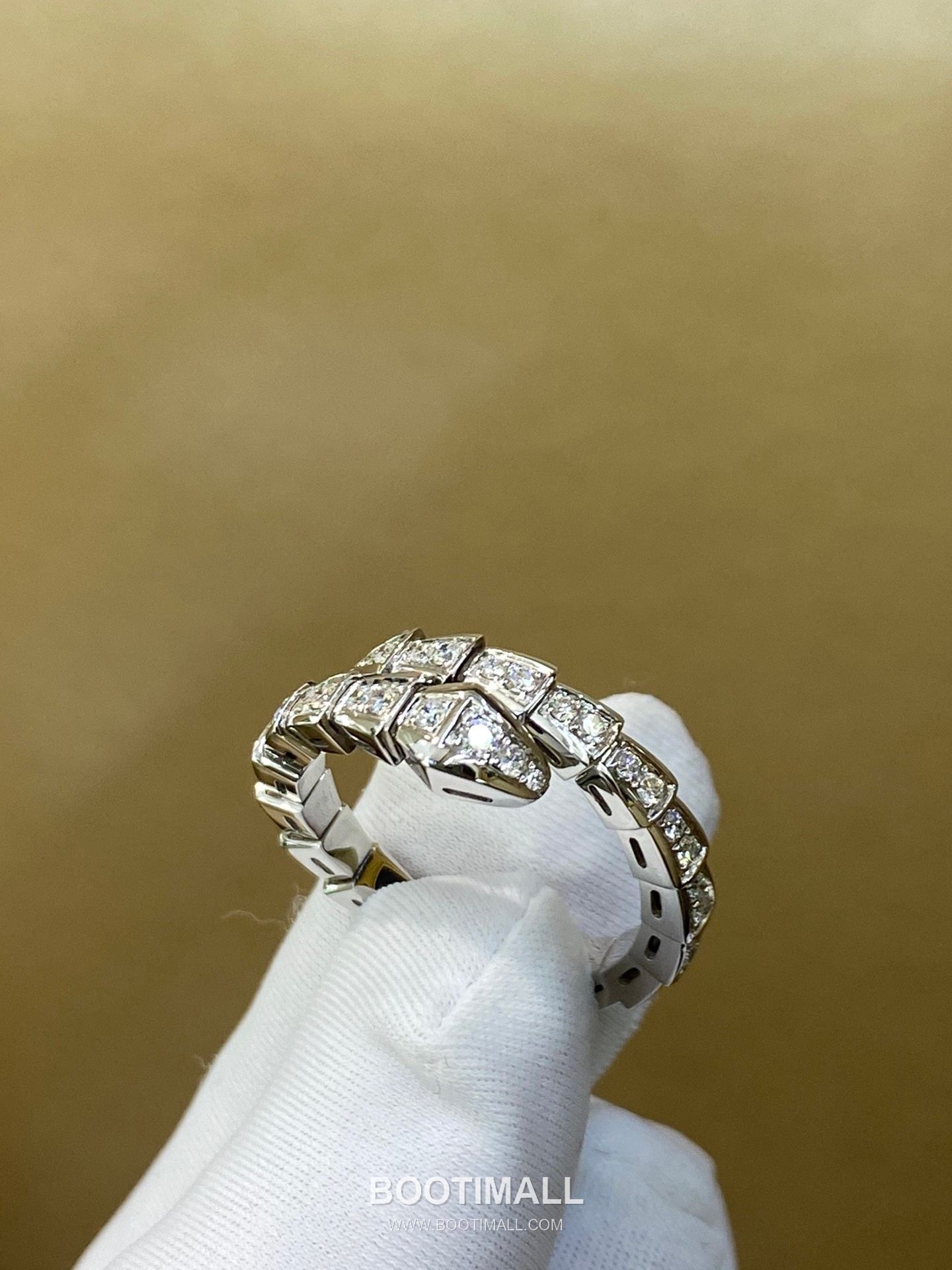 Bulgari Serpent Full Diamond Ring 18K Gold, Diamond Gold 불가리 링펀 풀 다이아몬드 링 18K 골드, 다이아몬드 골드 29