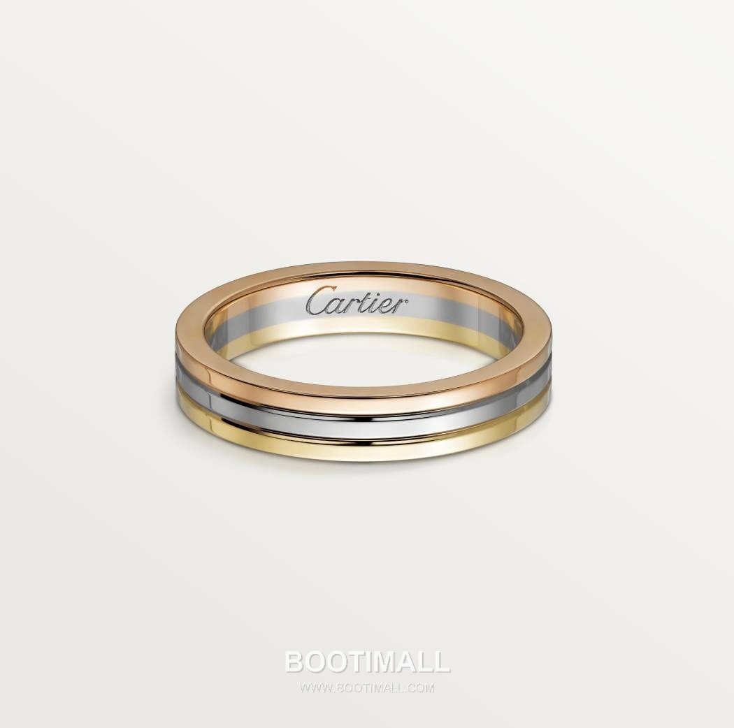 Tri-Tone Band Ring 18K Gold Gold 트리톤 밴드 링 18K 골드 골드 1