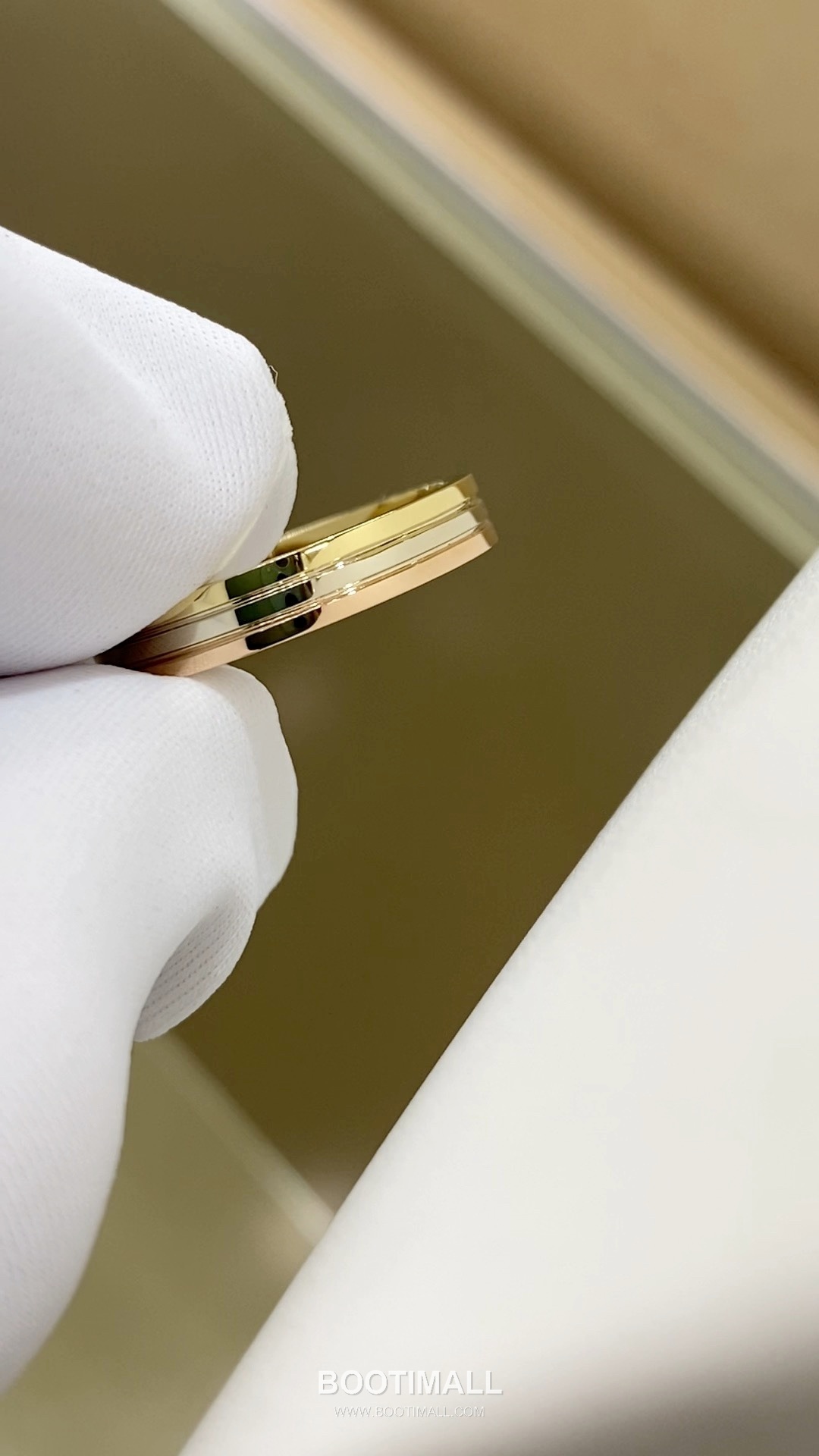 Tri-Tone Band Ring 18K Gold Gold 트리톤 밴드 링 18K 골드 골드 4