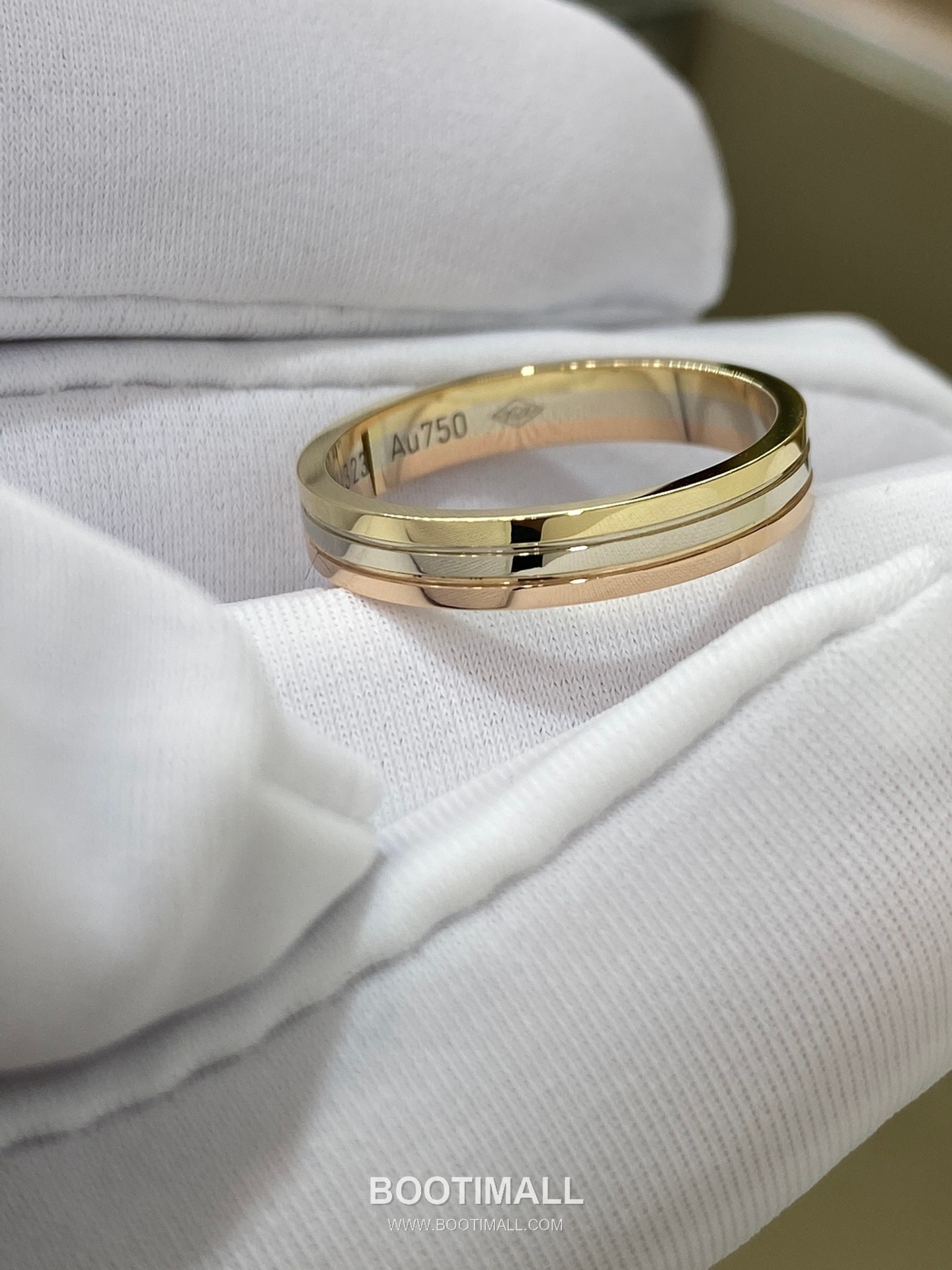 Tri-Tone Band Ring 18K Gold Gold 트리톤 밴드 링 18K 골드 골드 5