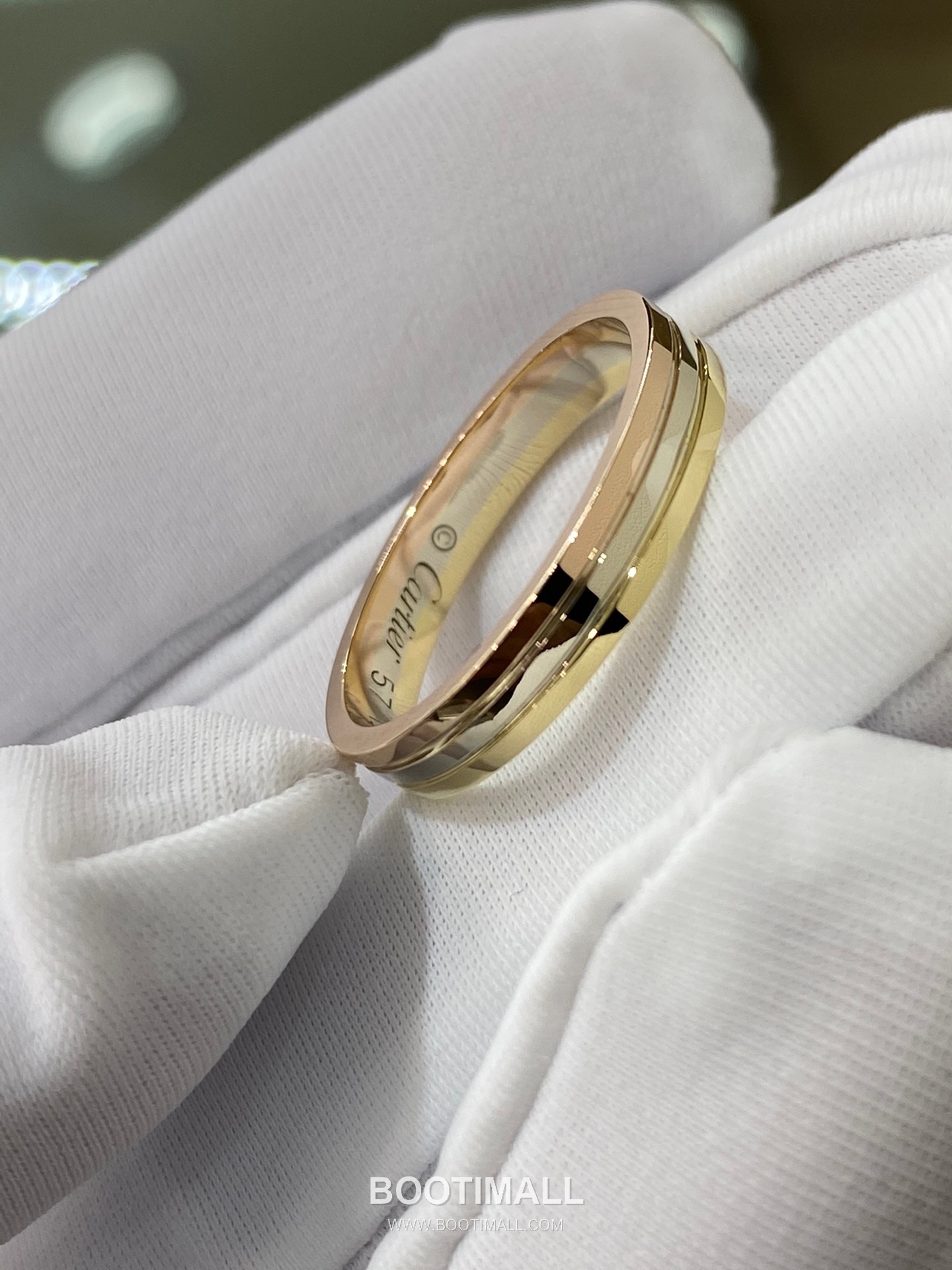 Tri-Tone Band Ring 18K Gold Gold 트리톤 밴드 링 18K 골드 골드 6