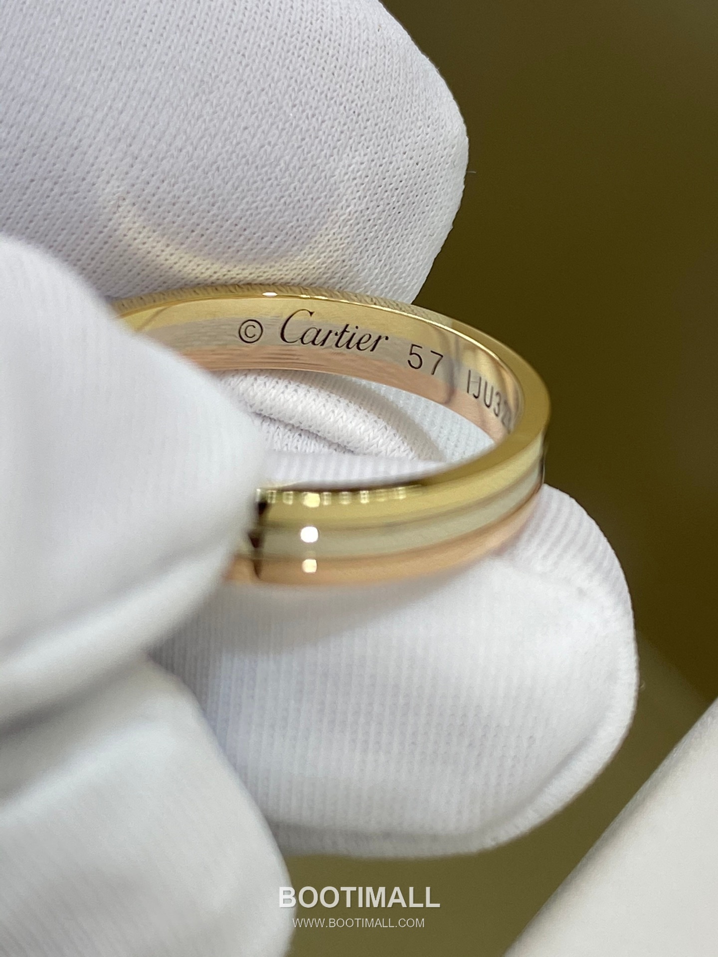 Tri-Tone Band Ring 18K Gold Gold 트리톤 밴드 링 18K 골드 골드 8