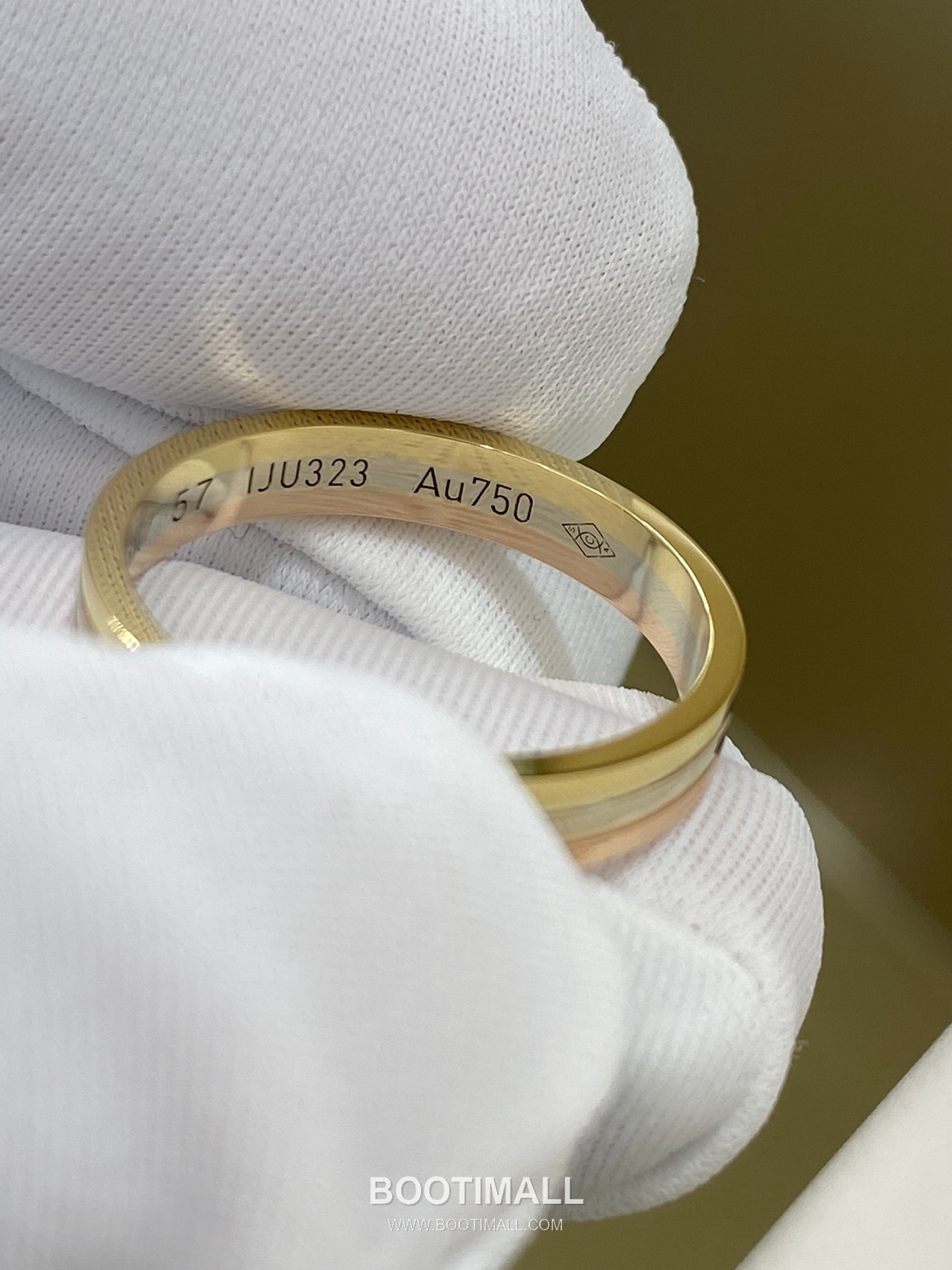 Tri-Tone Band Ring 18K Gold Gold 트리톤 밴드 링 18K 골드 골드 9