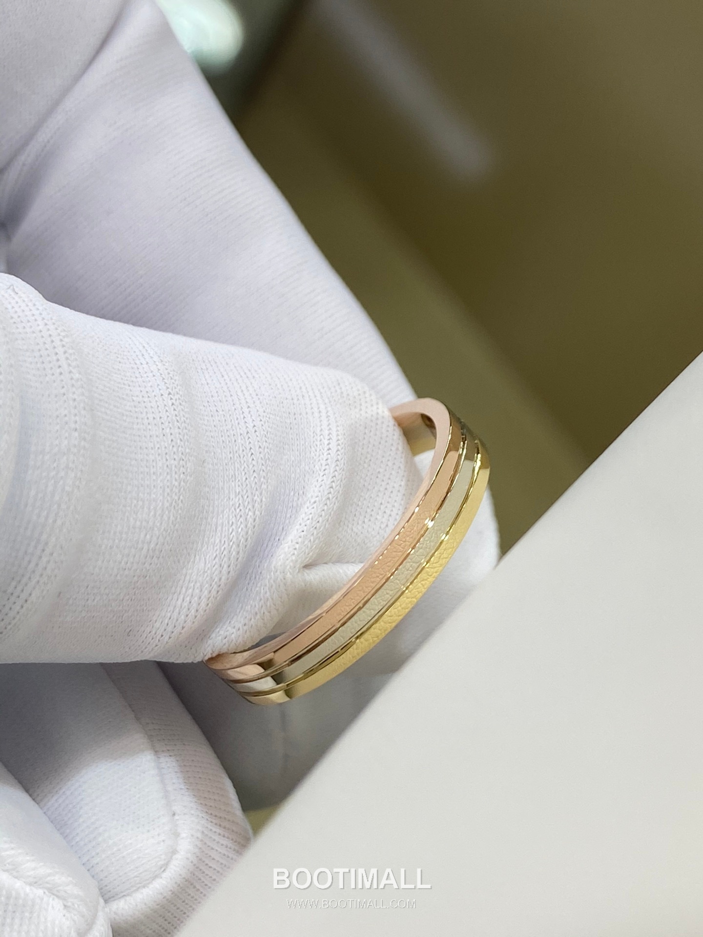 Tri-Tone Band Ring 18K Gold Gold 트리톤 밴드 링 18K 골드 골드 12