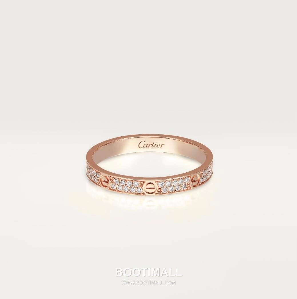 Cartier Love Oval Ring 18K Gold, Diamond Gold 까르띠에 러브 오벌 링 18K 골드, 다이아몬드 골드 19