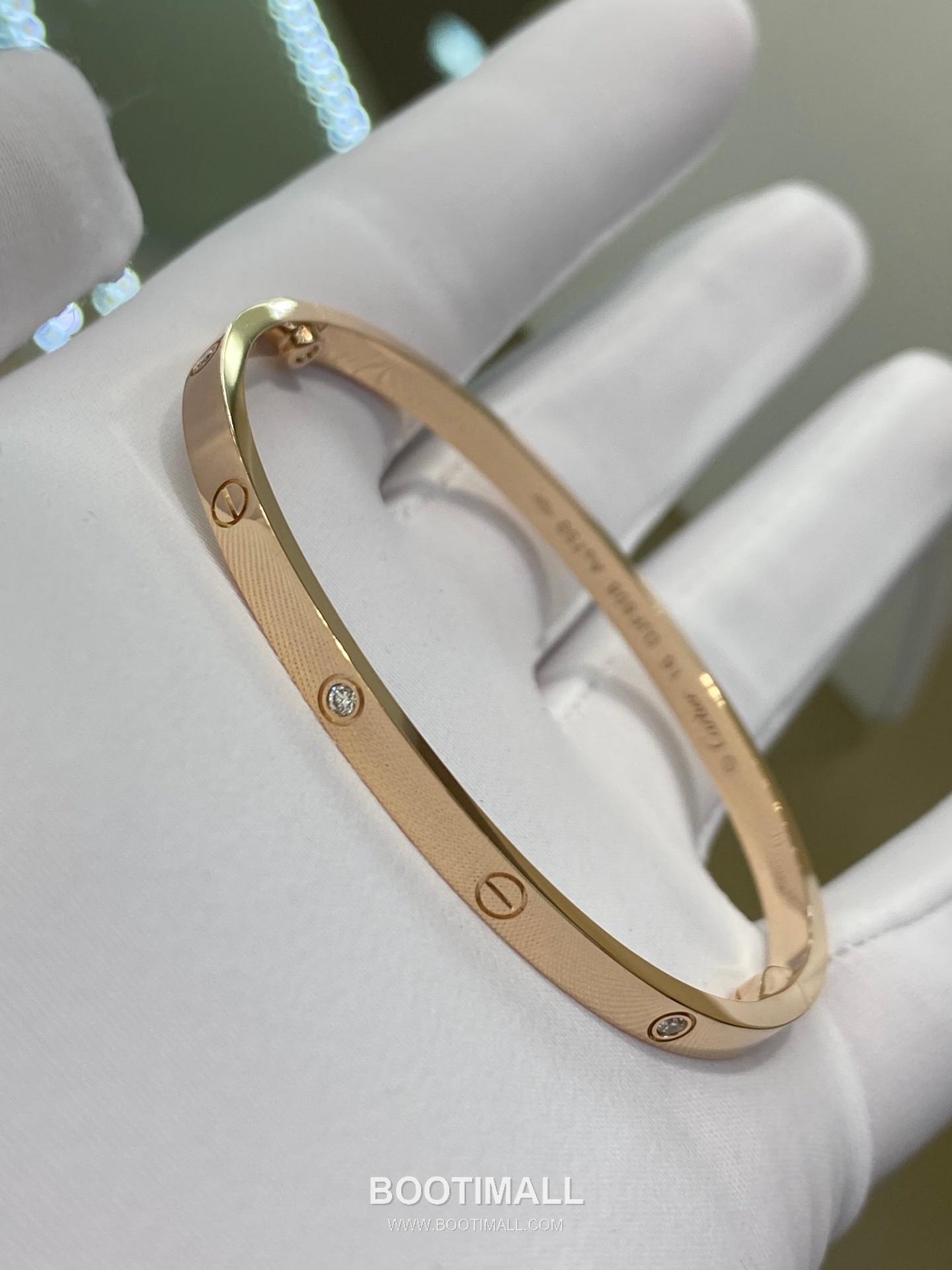 Narrow 6 Diamond Bracelet 18K Gold, Diamonds Gold 좁은 6 다이아 팔찌 18K 골드, 다이아몬드 골드 13