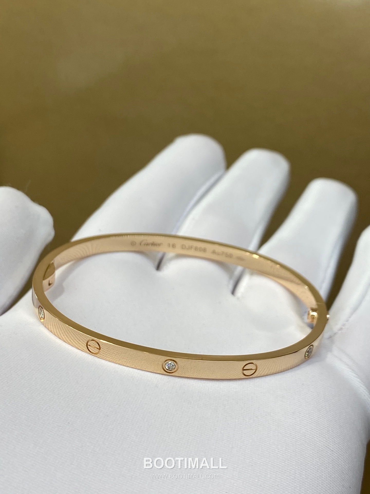 Narrow 6 Diamond Bracelet 18K Gold, Diamonds Gold 좁은 6 다이아 팔찌 18K 골드, 다이아몬드 골드 14