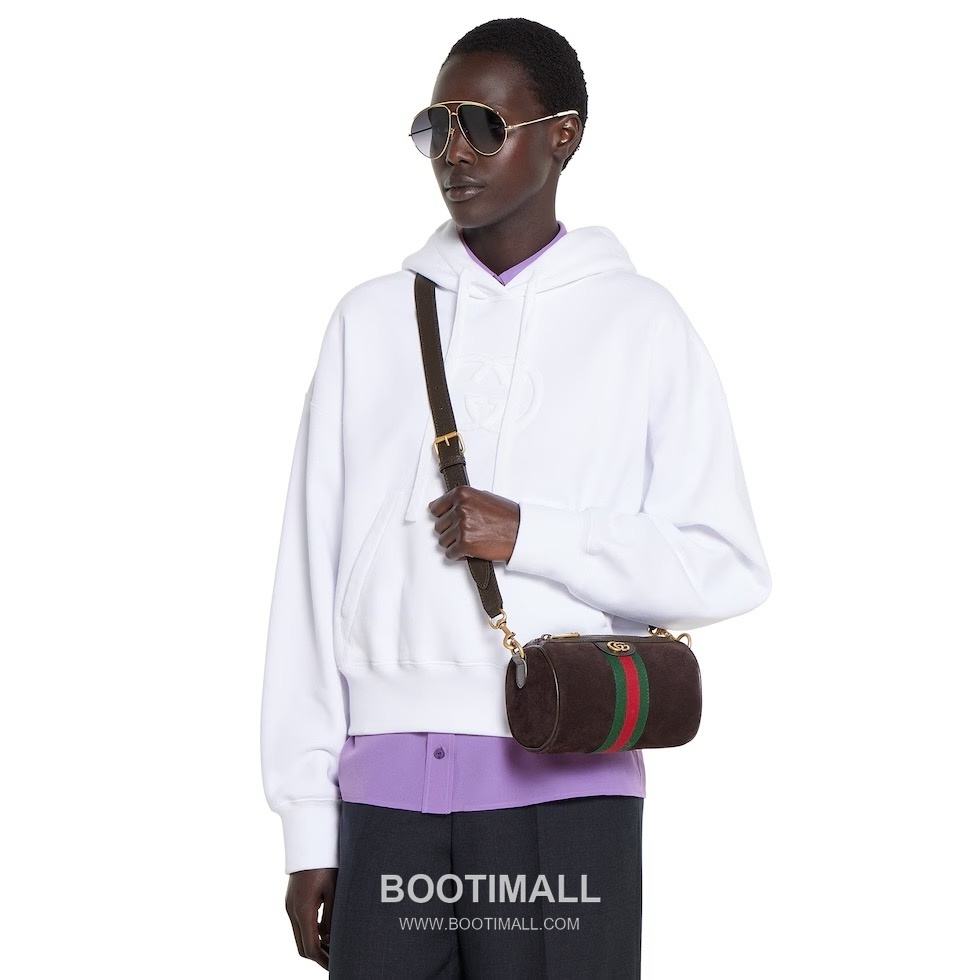 Gucci Web Mini Bag Suede Green Shoulder Bag 구찌 웹 미니백 스웨이드 그린 숄더백 19cm 4