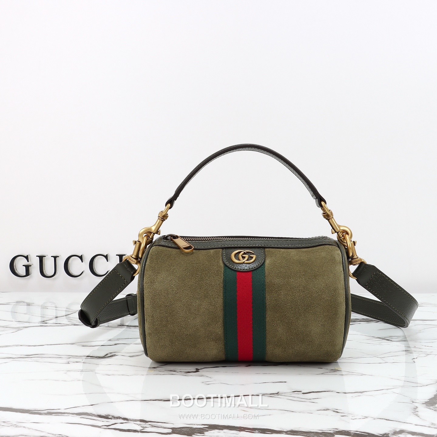 Gucci Web Mini Bag Suede Green Shoulder Bag 구찌 웹 미니백 스웨이드 그린 숄더백 19cm 10