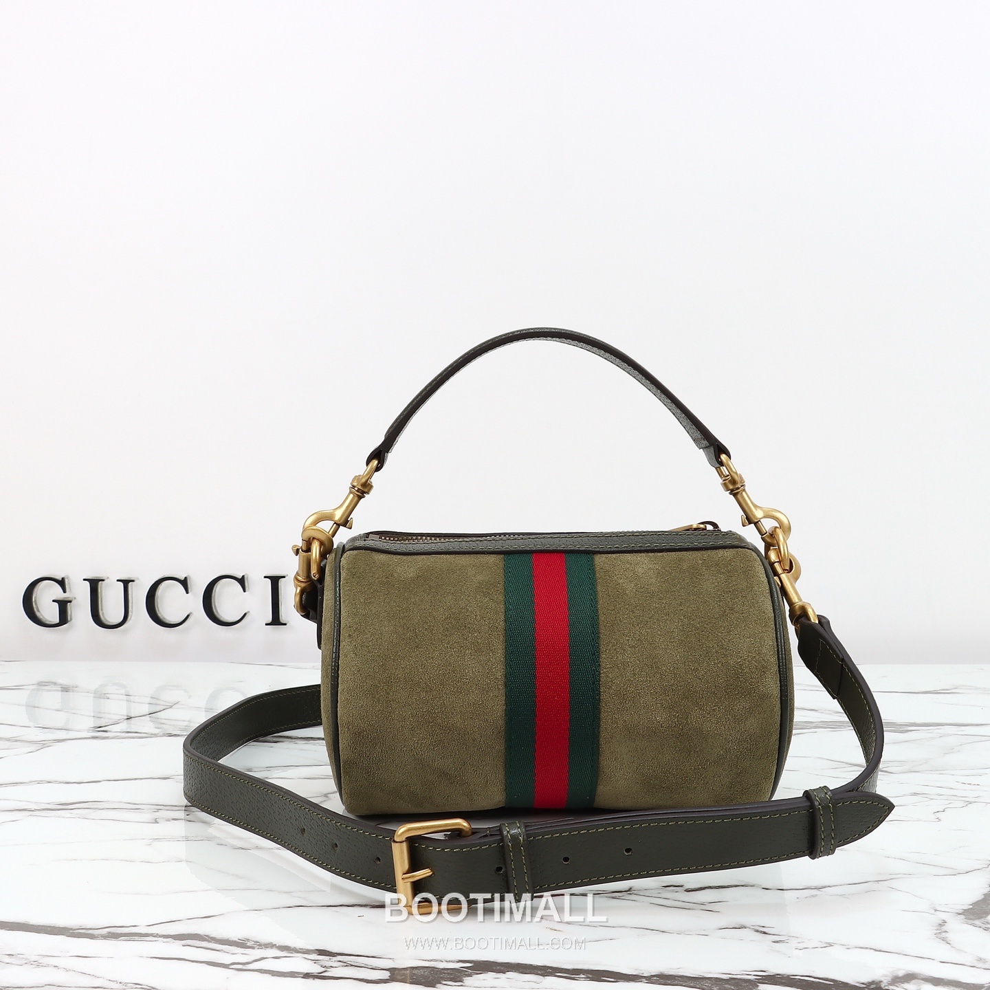 Gucci Web Mini Bag Suede Green Shoulder Bag 구찌 웹 미니백 스웨이드 그린 숄더백 19cm 12