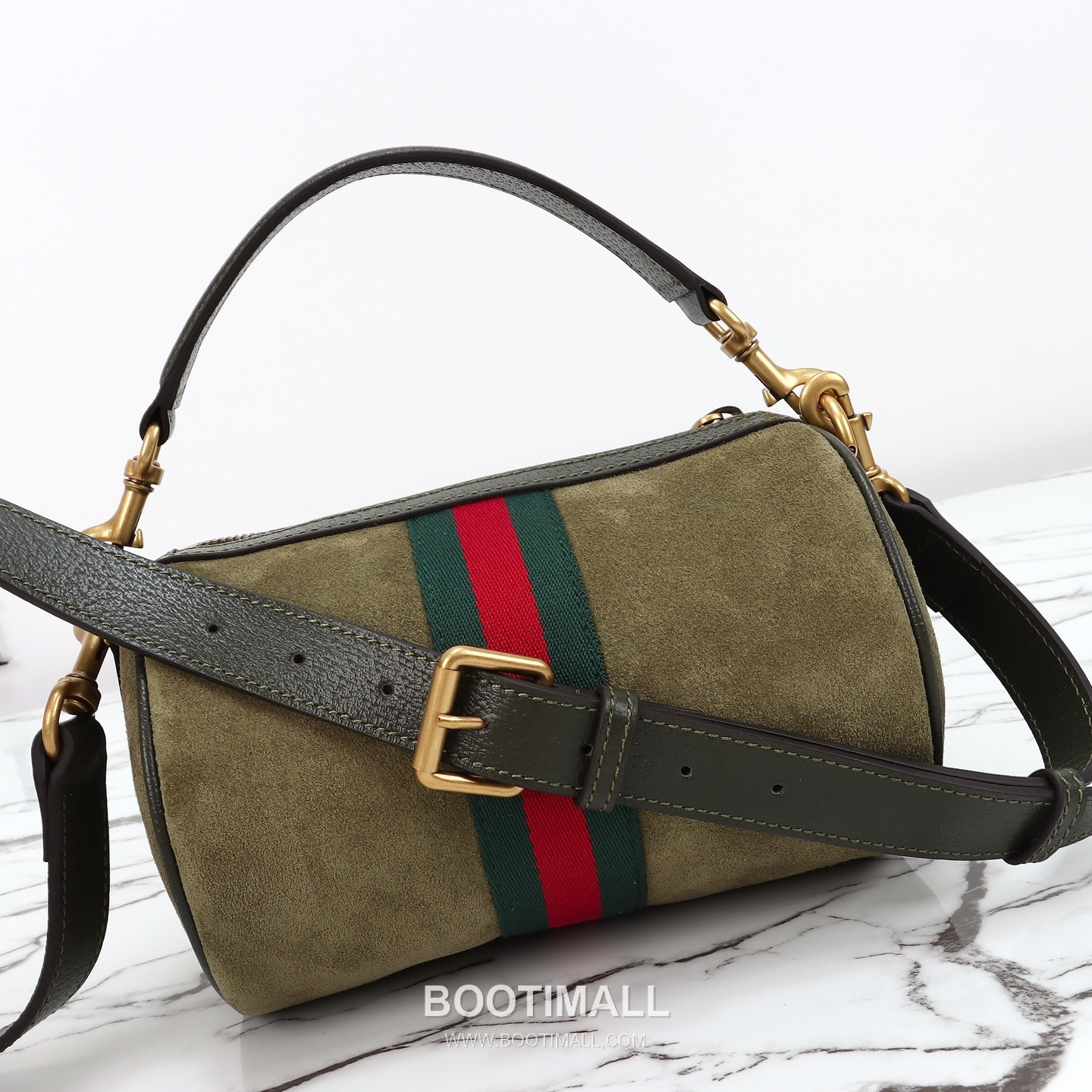 Gucci Web Mini Bag Suede Green Shoulder Bag 구찌 웹 미니백 스웨이드 그린 숄더백 19cm 16