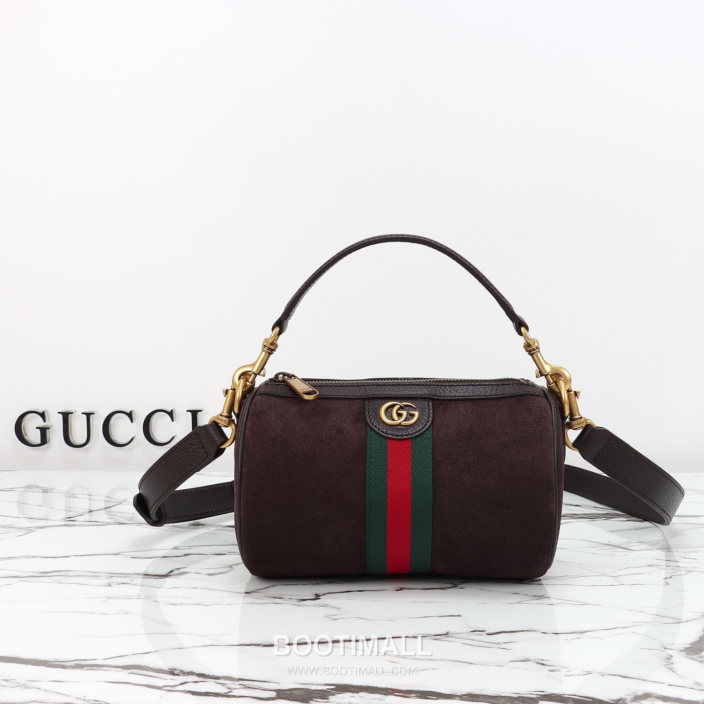 Gucci Mini Bag Suede Gray Shoulder Bag 구찌 미니 백 스웨이드 그레이 숄더백 18.5cm 1