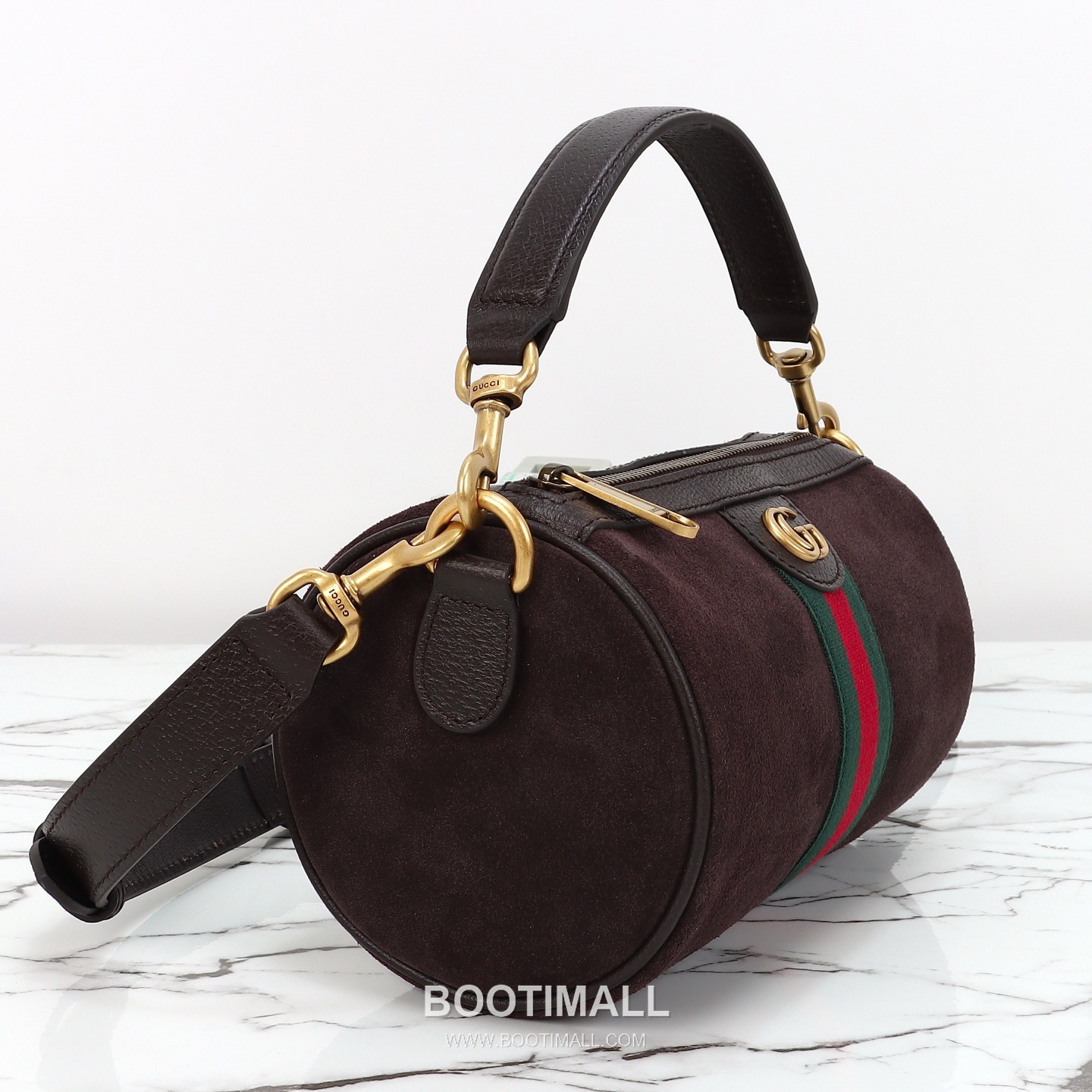 Gucci Mini Bag Suede Gray Shoulder Bag 구찌 미니 백 스웨이드 그레이 숄더백 18.5cm 4