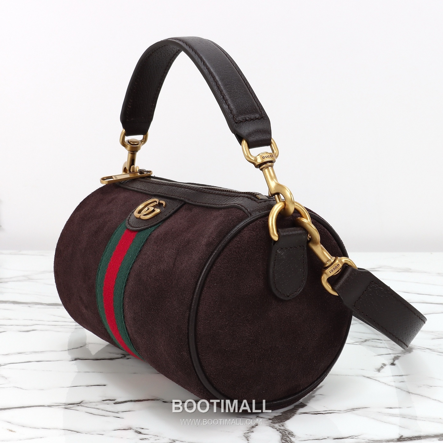Gucci Mini Bag Suede Gray Shoulder Bag 구찌 미니 백 스웨이드 그레이 숄더백 18.5cm 6
