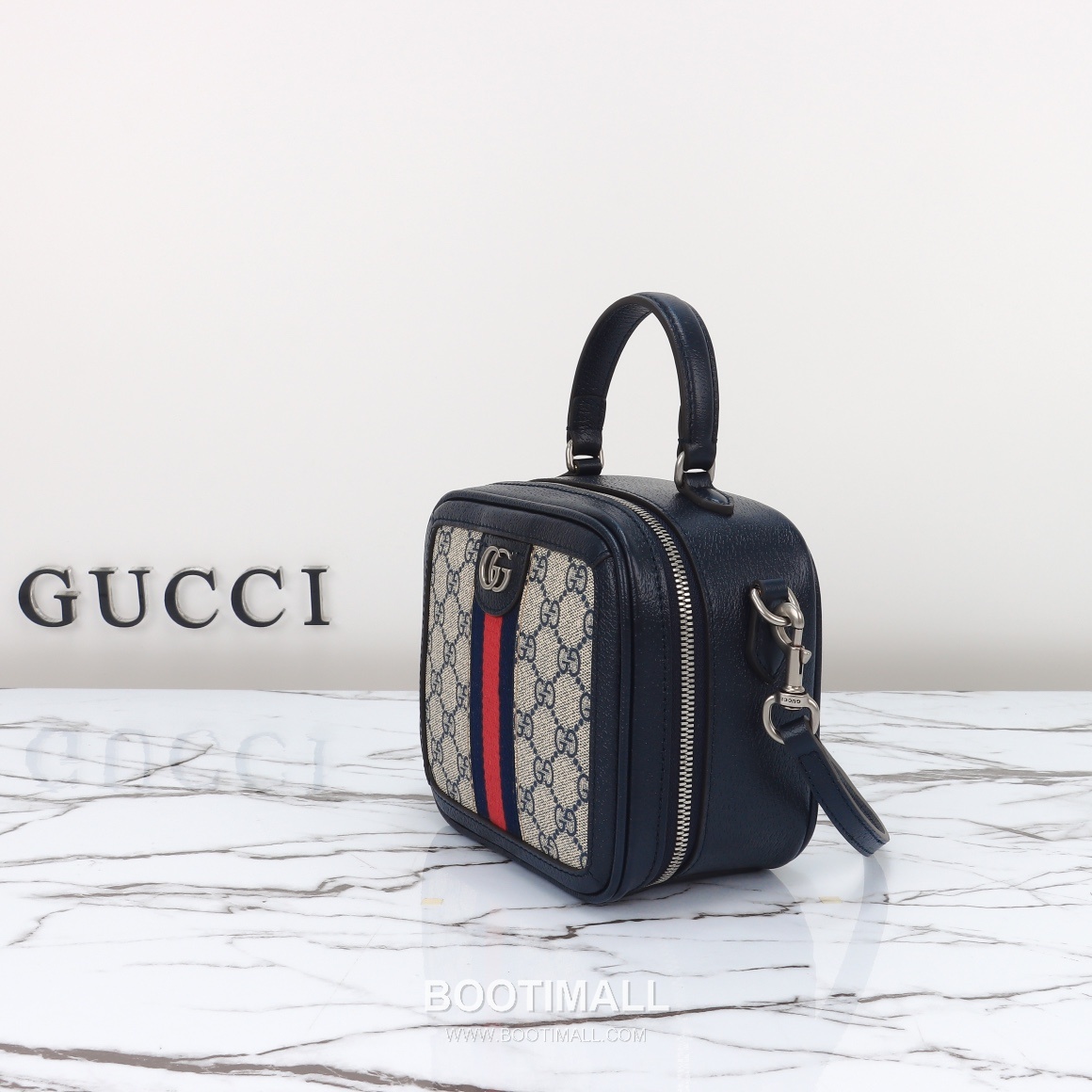 Gucci Classic Tote Calfskin Leather Blue Tote Bag 구찌 클래식 토트 송아지가죽 블루 토트백 17cm 2