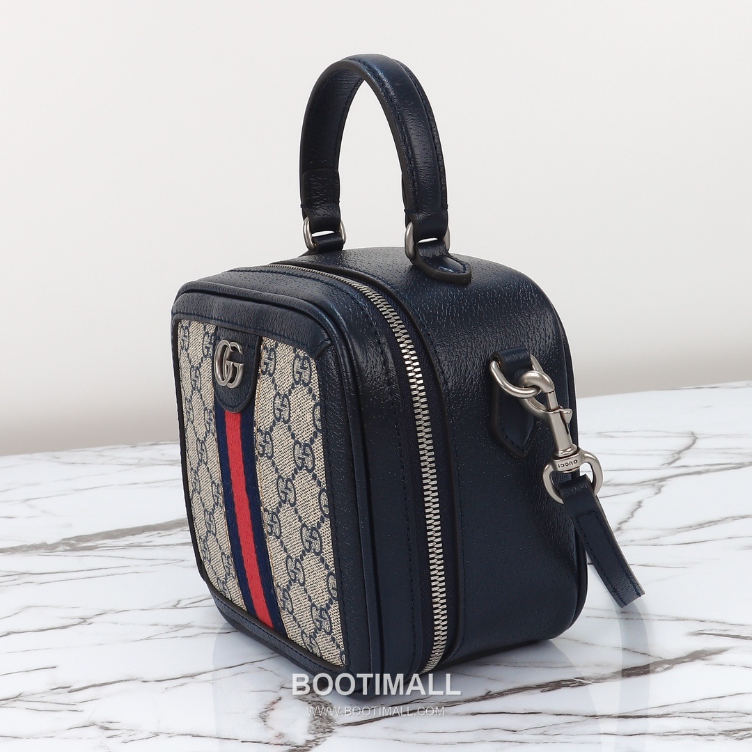 Gucci Classic Tote Calfskin Leather Blue Tote Bag 구찌 클래식 토트 송아지가죽 블루 토트백 17cm 7