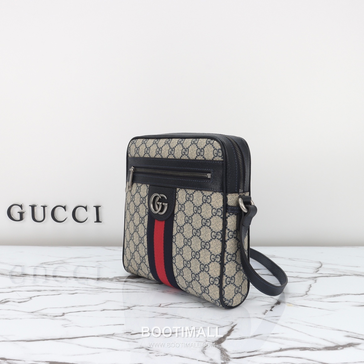 Gucci Blue Leather Bag Leather Blue Shoulder Bag 구찌 블루 가죽 백 가죽 블루 숄더백 23cm 2