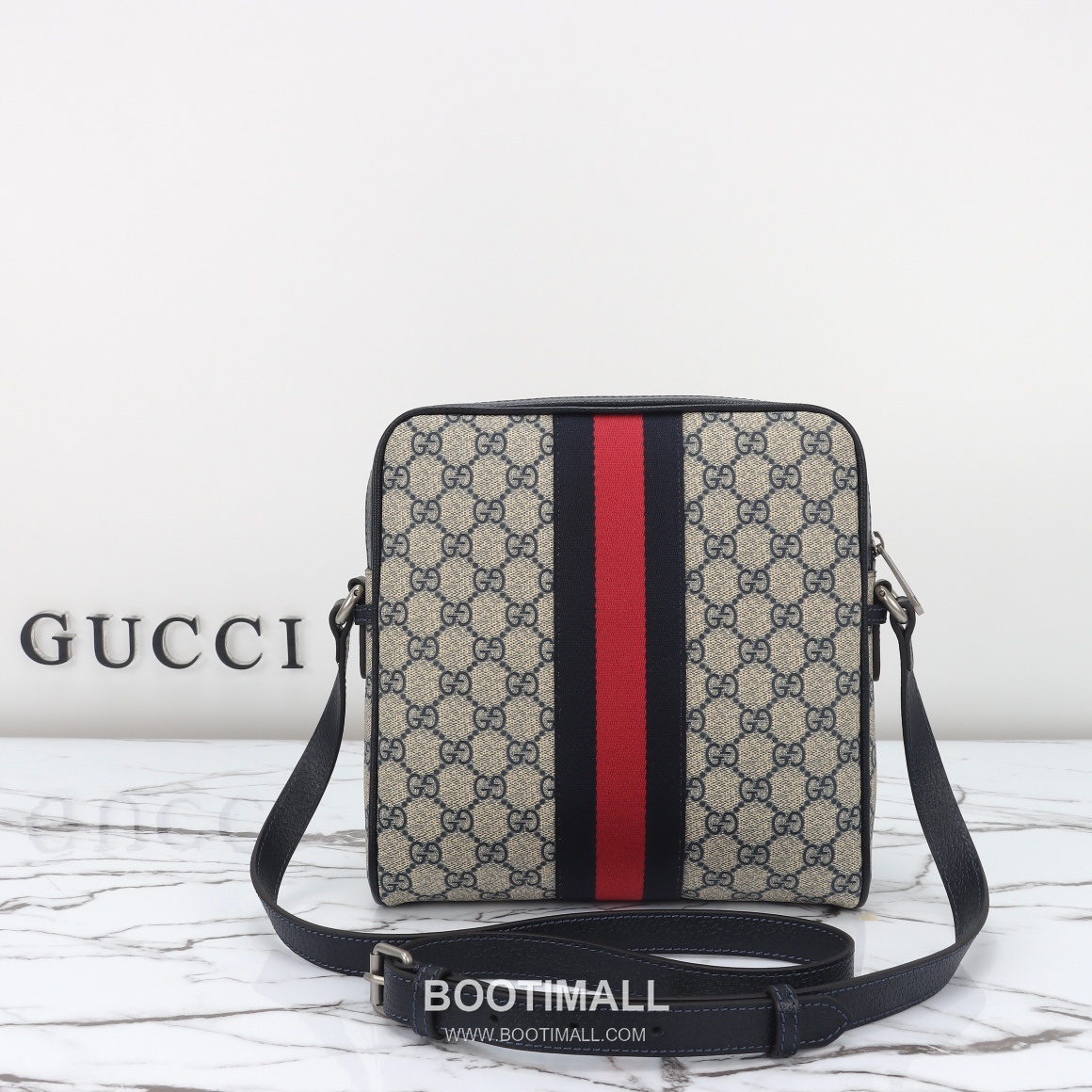 Gucci Blue Leather Bag Leather Blue Shoulder Bag 구찌 블루 가죽 백 가죽 블루 숄더백 23cm 3